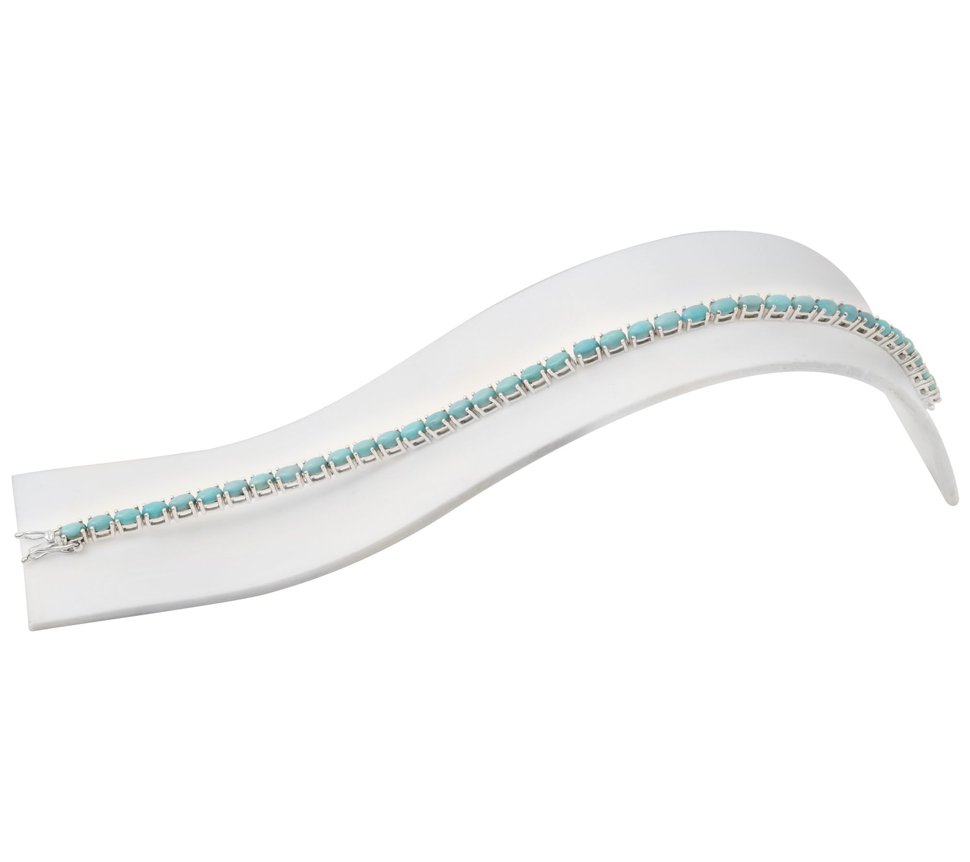 Sterling Silver Turquoise Tennis Bracelet