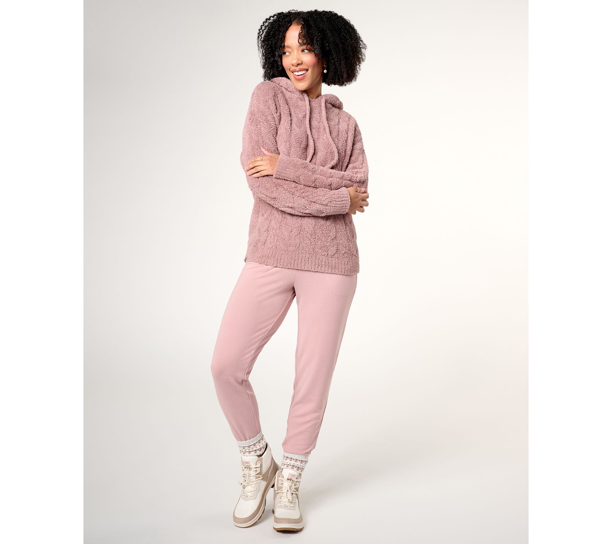 Barefoot Dreams CozyChic Cable Teddy Pullover