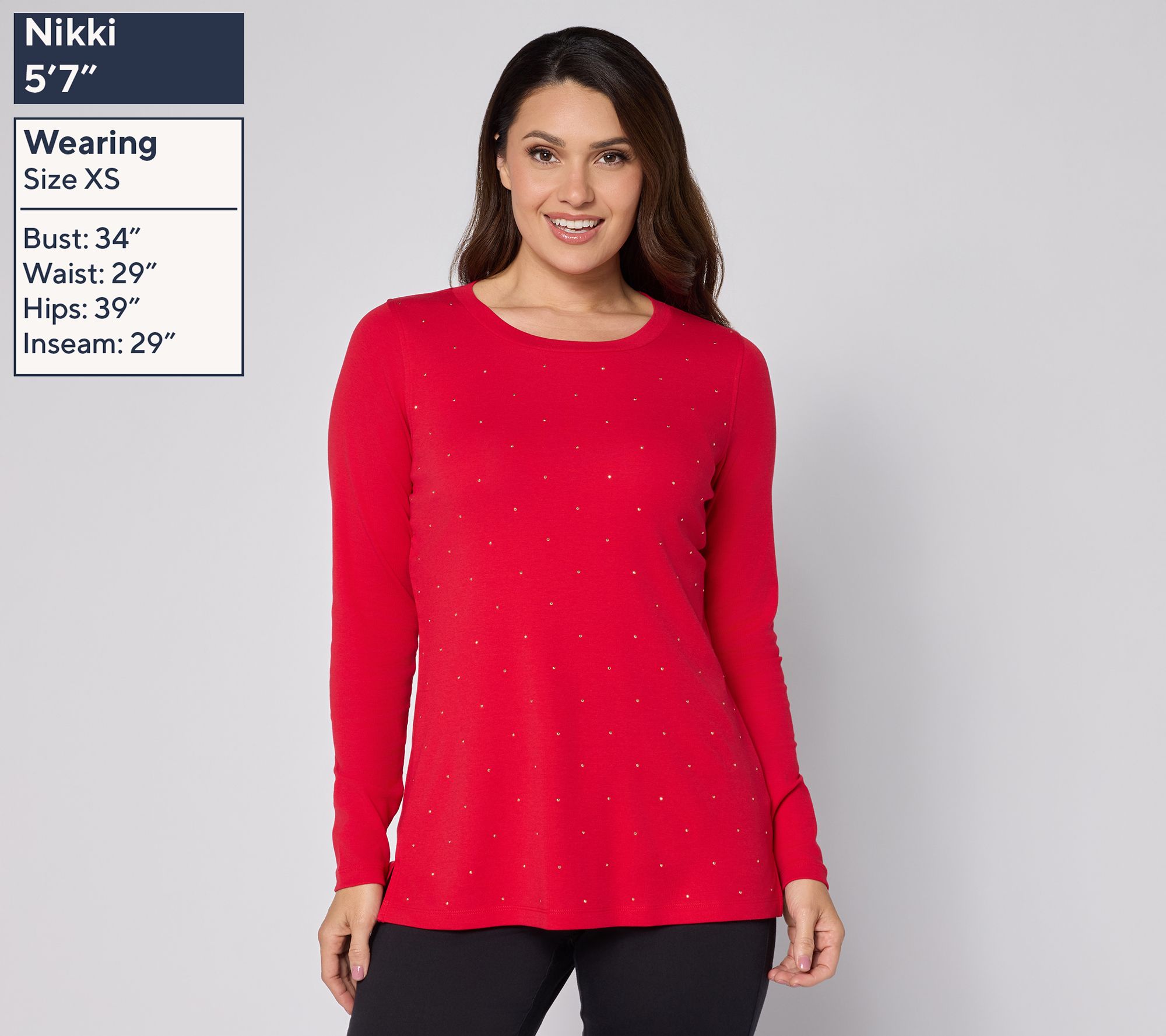 Jingle Belles by Kim Gravel TripleLuxe Knit Golden Girls Sparkle Top