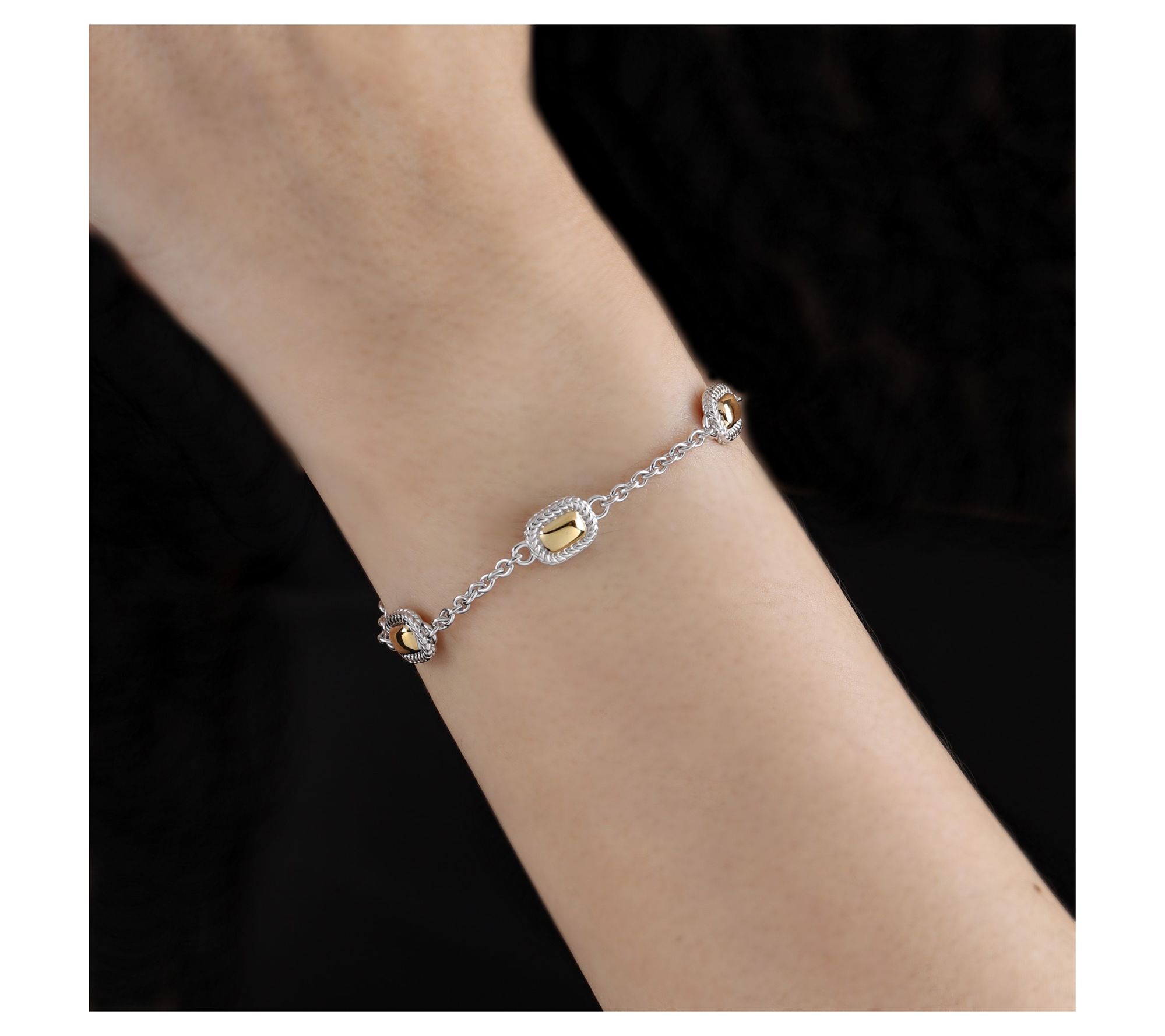 Tiffany Kay Studio Sterling Silver & 14K Clad Station Bracelet