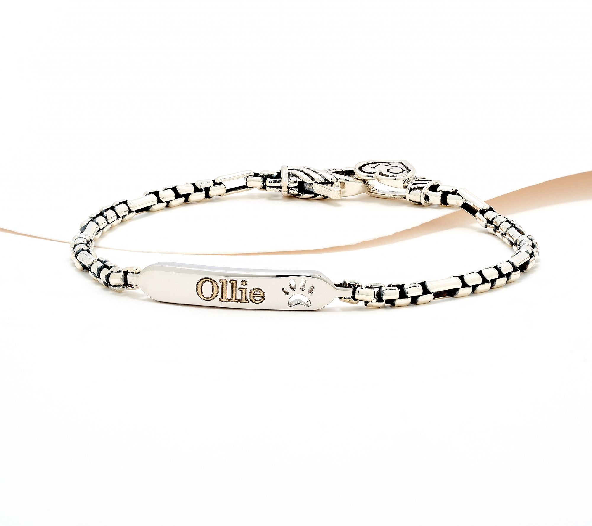 Christian James by Scott Grimes Personalized ID Bracelet, Sterl 9.0-10.65g