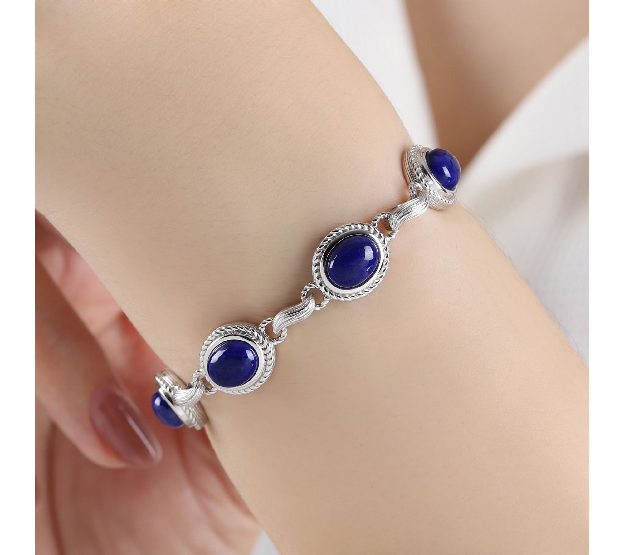 Ariva Sterling Silver Gemstone Arden Bracelet