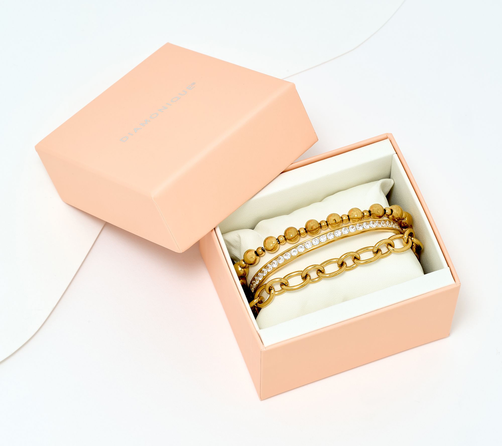 Steel by Diamonique Bangle & Bracelets Set