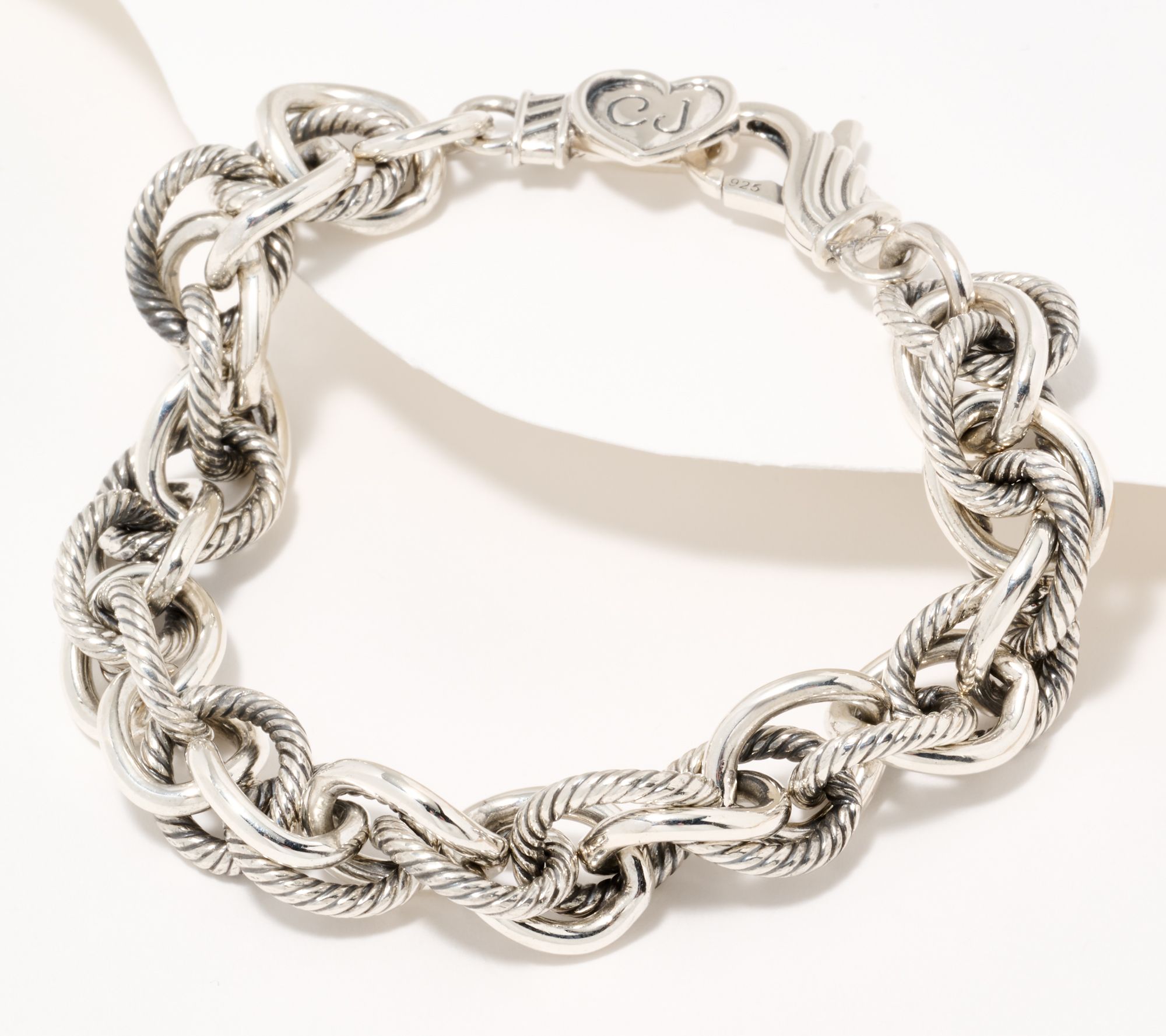 Christian James by Scott Grimes Sterling Silver Ripple Iconic Bracelet, 37.0g