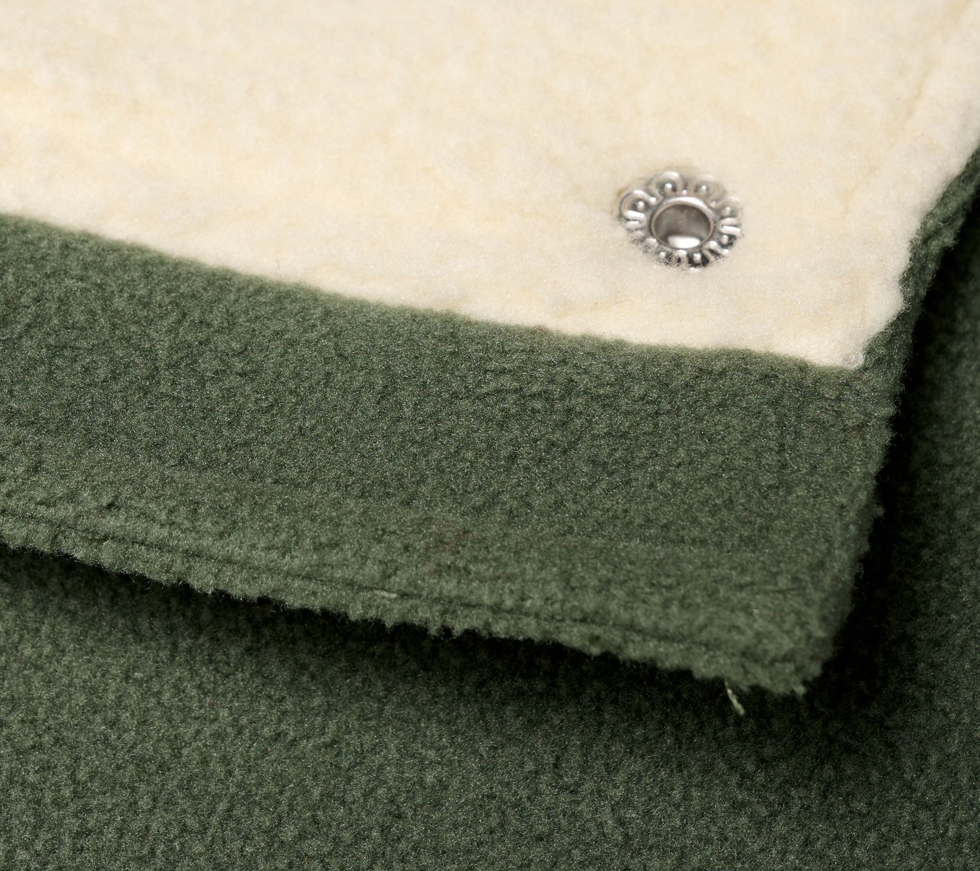 Denim & Co. Regular Fleece Bonded Sherpa Jacket with 2-Way Zip