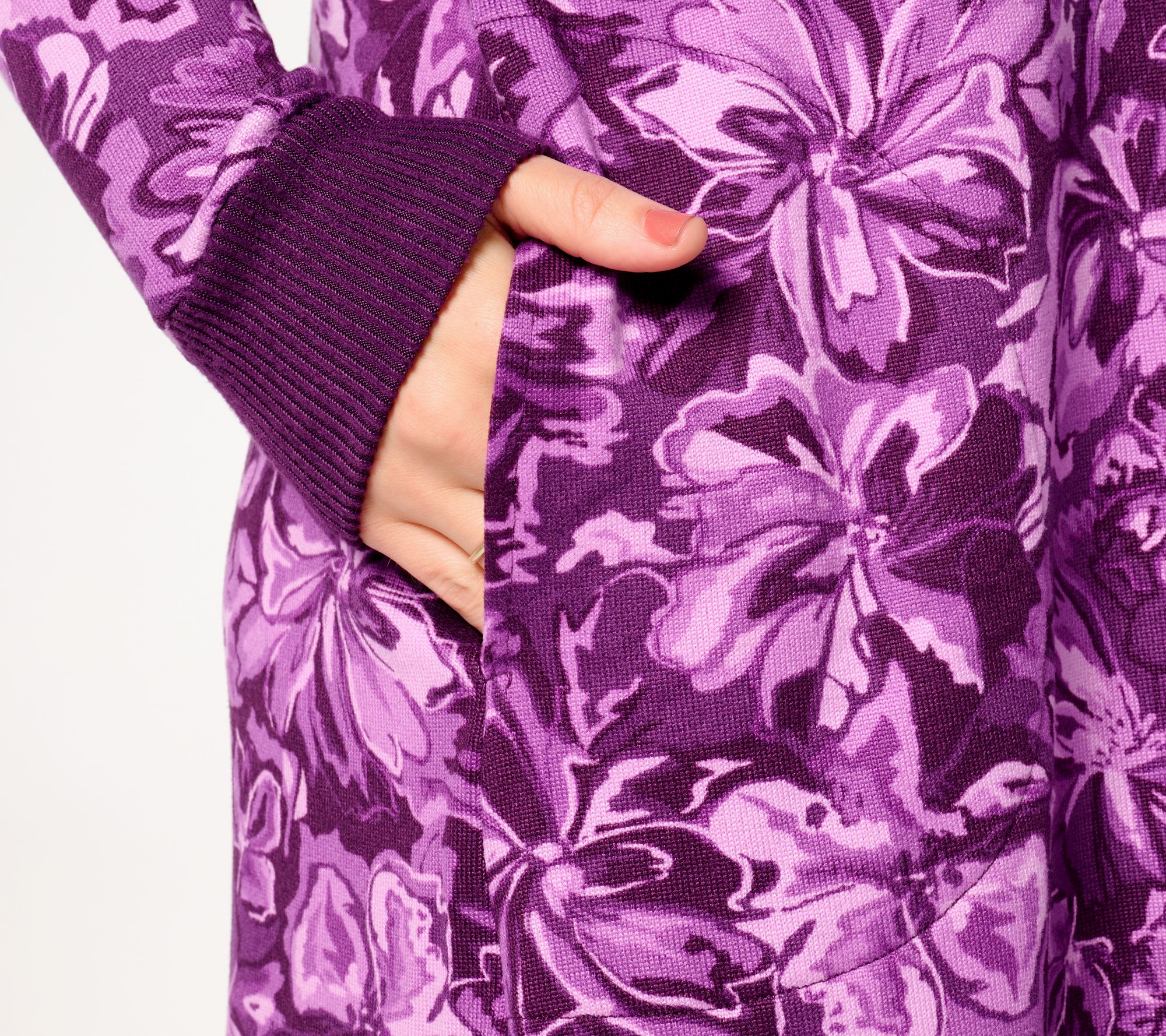 Stan Herman Double Brushed Sweater Knit 2-Pack of Lounge Dresses