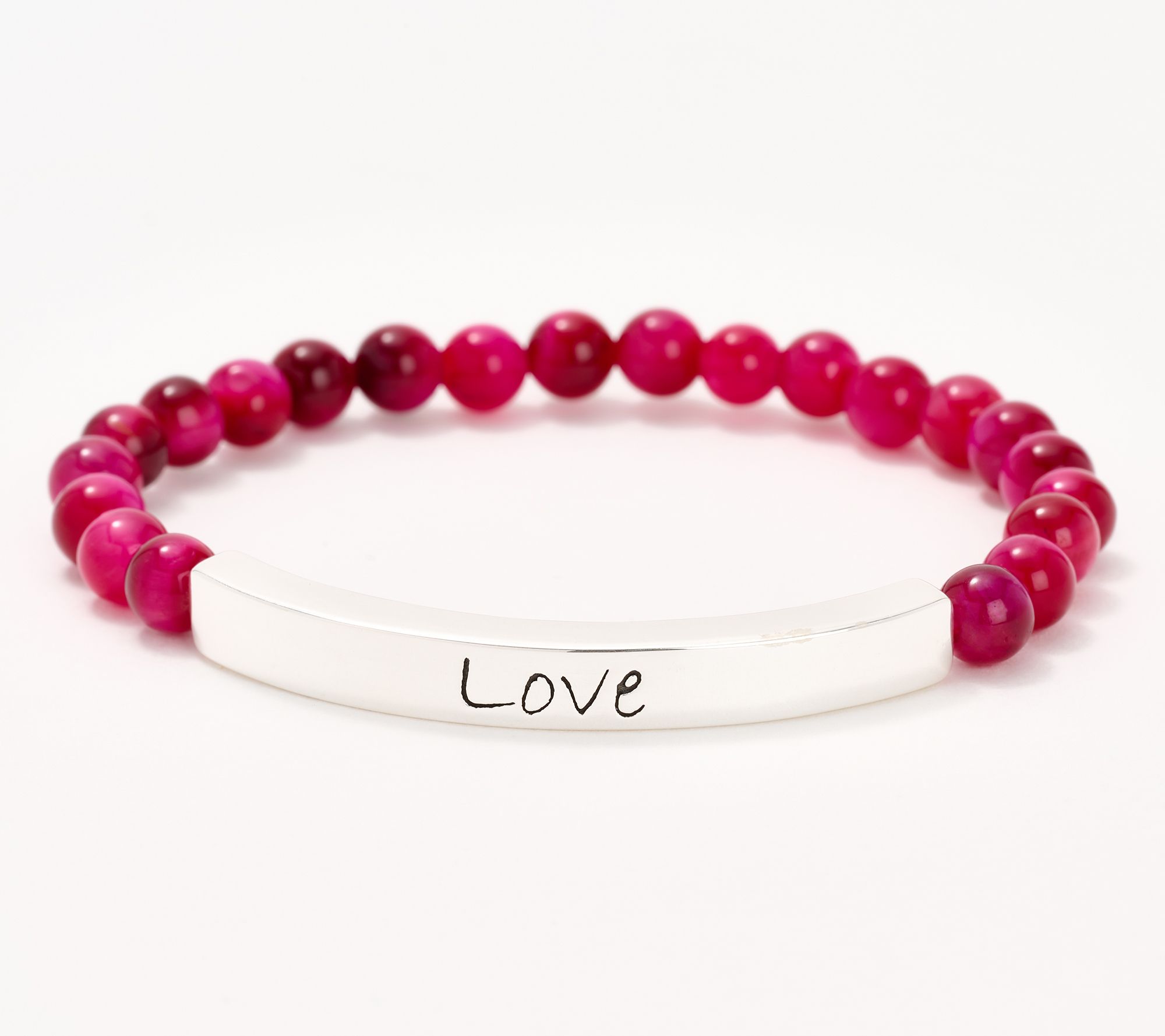 Christian James by Scott Grimes Sterling Silver Mantra Stretch Bracelet