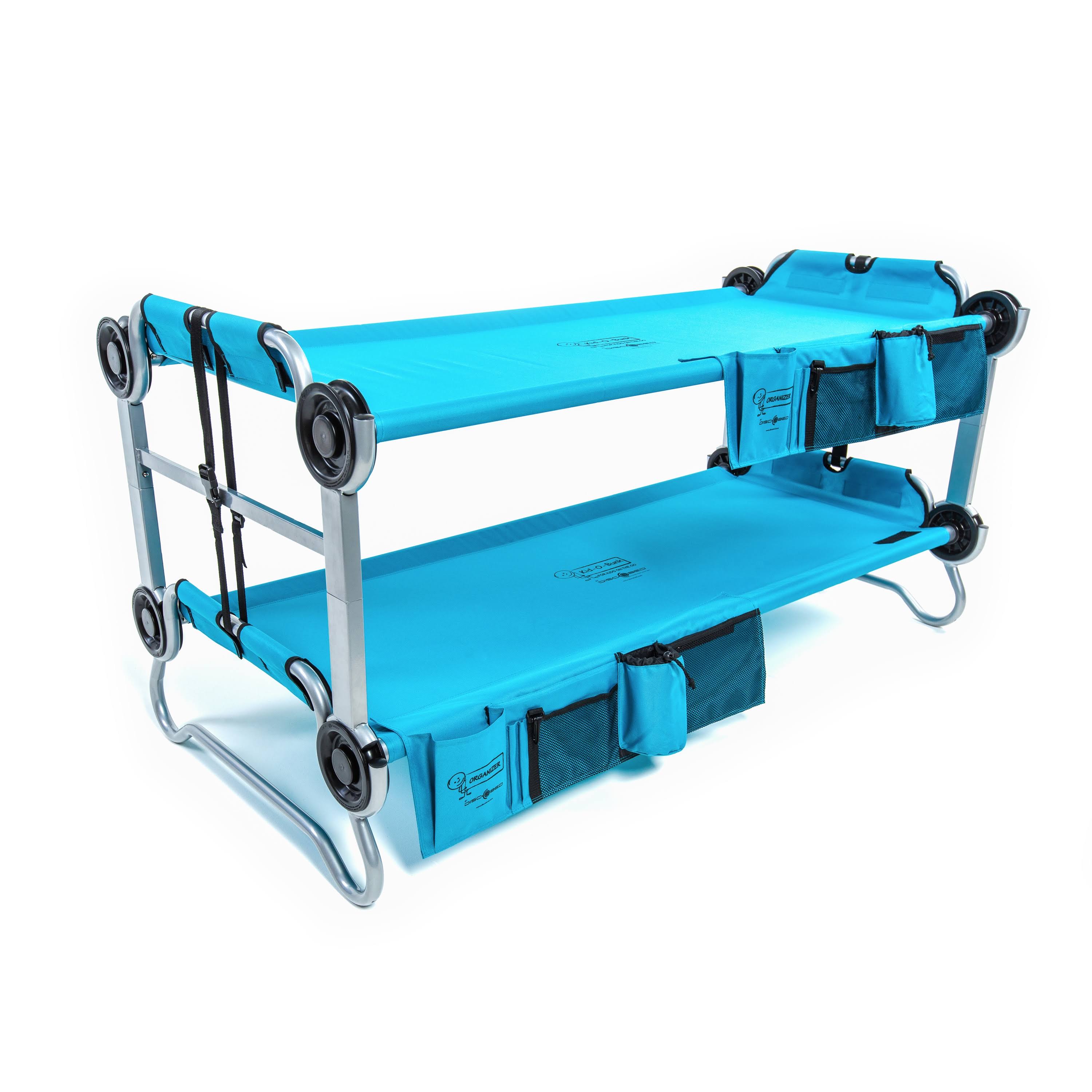 Disc-O-Bed Kid-O-Bunk with Organizers - Teal Blue