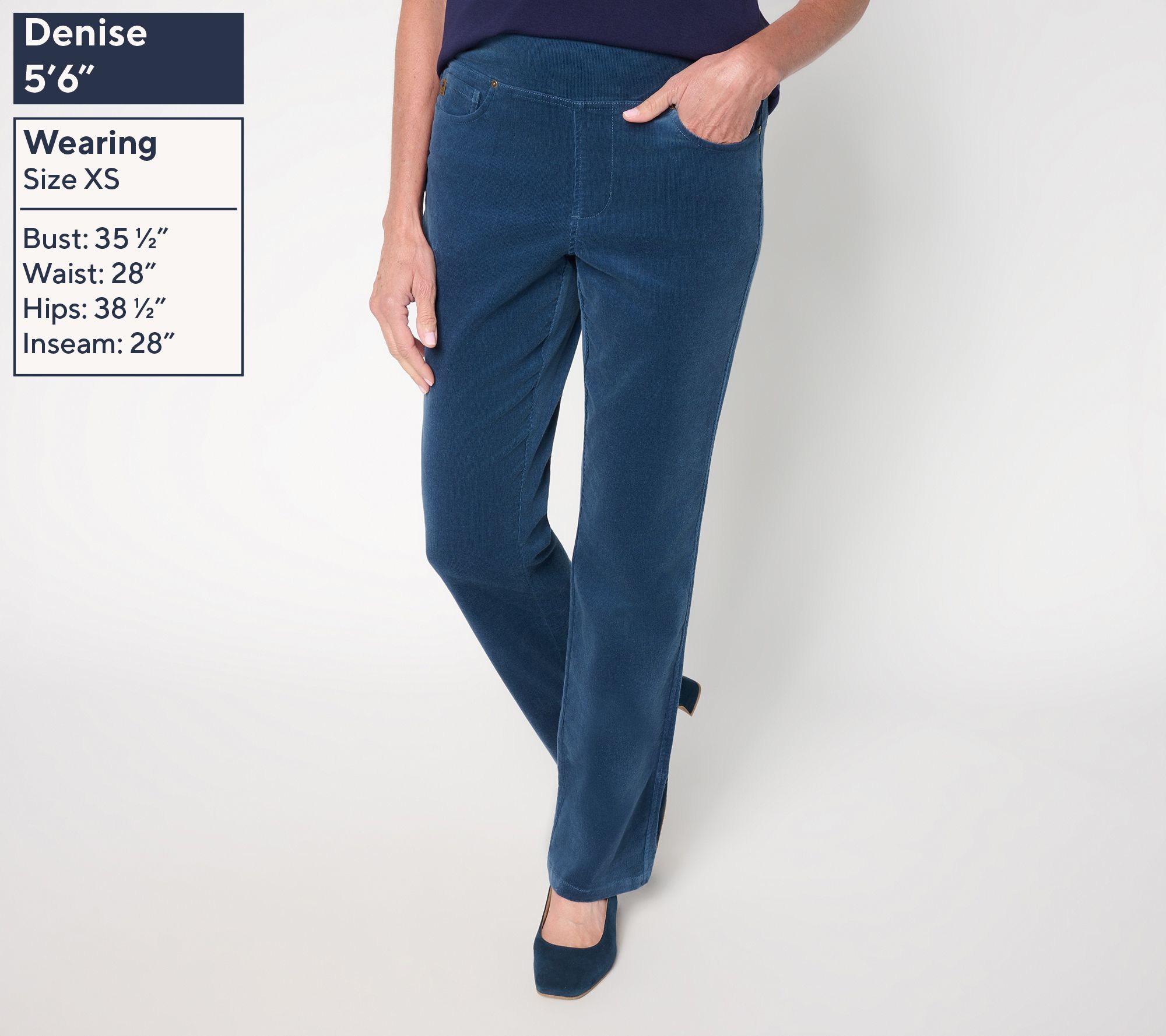 Belle by Kim Gravel Regular TripleLuxe Corduroy Boot Cut Pant