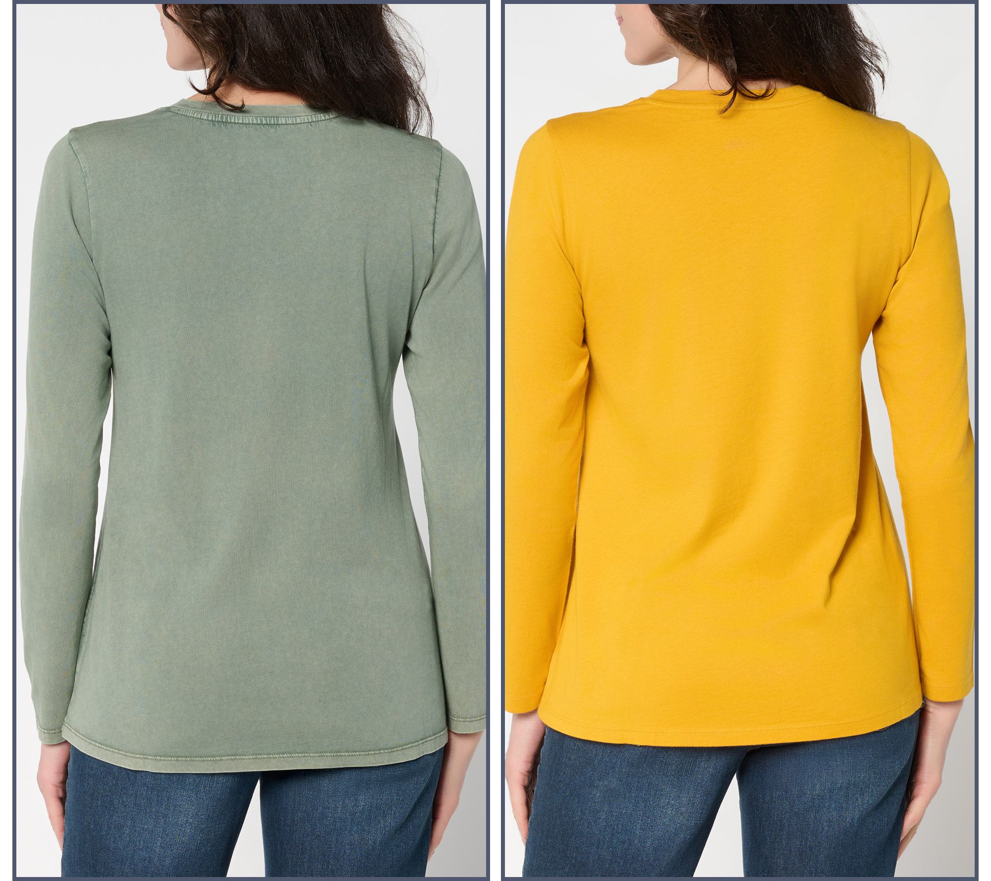 LOGO Principles by Lori Goldstein Set of 2 Knit Tops