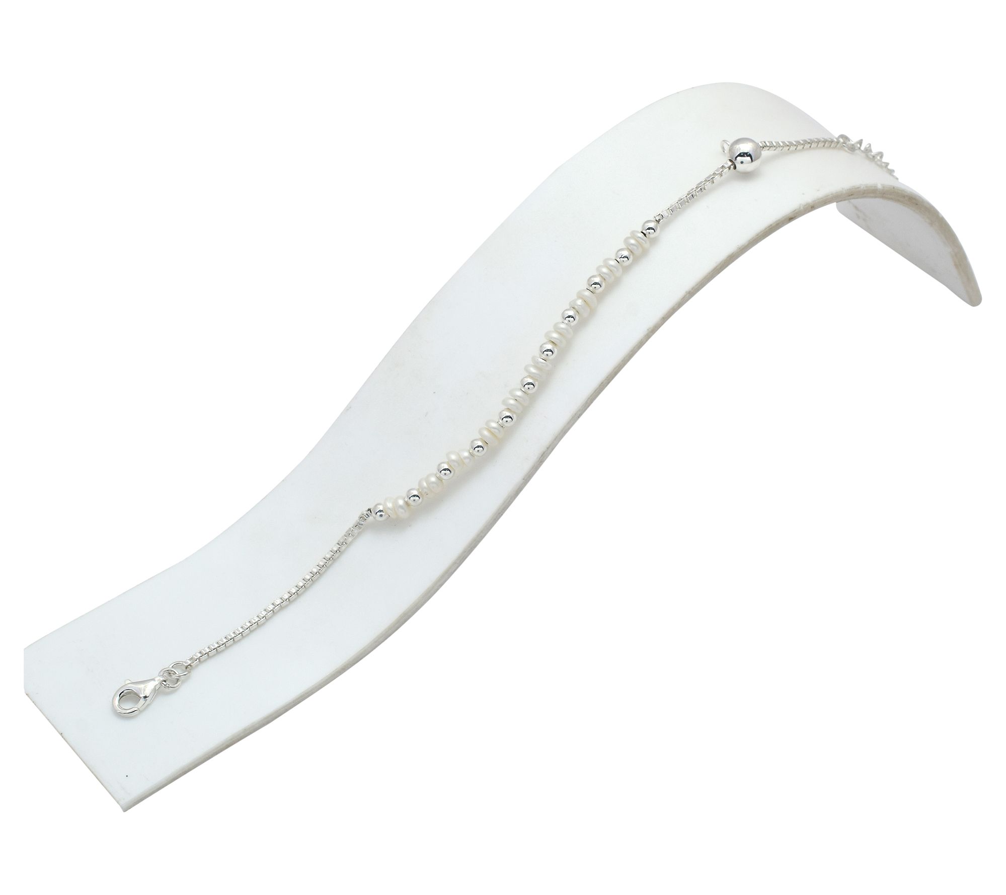 Affinity Cultured Pearl Bracelet, Sterling Silver