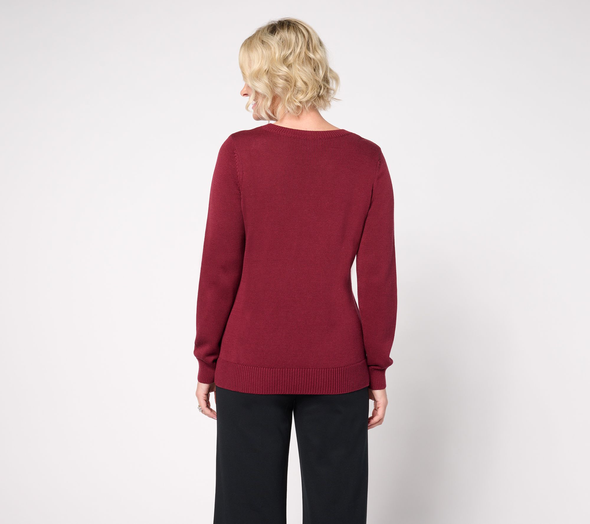 Jingle Belles by Kim Gravel Gold Lurex Oh Christmas Tree Sweater