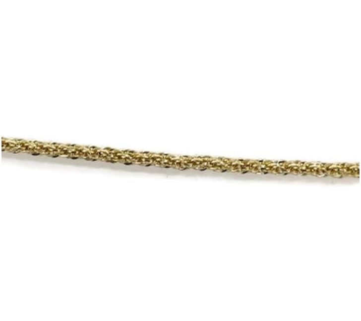 Amy Stran x Alkeme Silk Rope Chain Bracelet,10k Gold