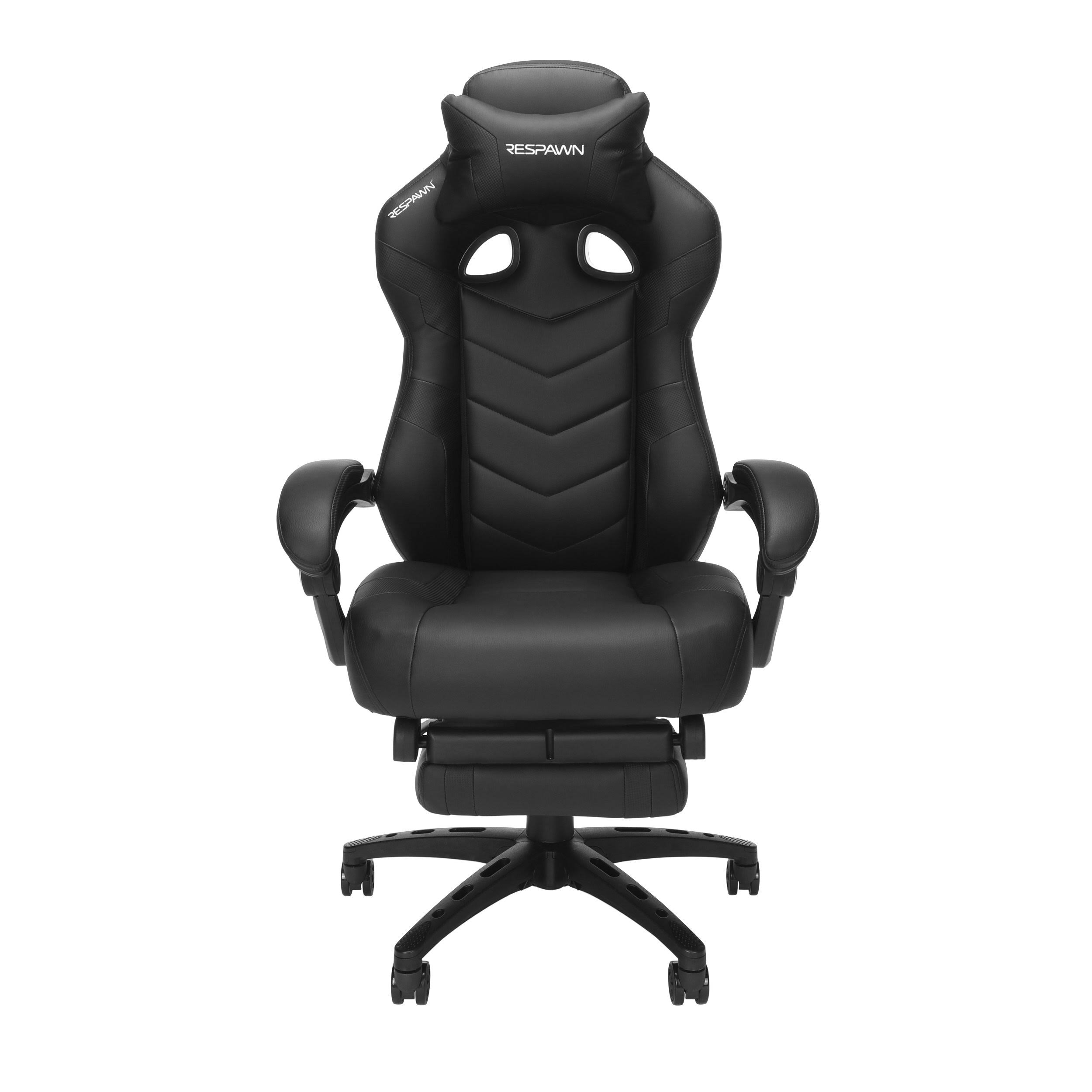 Respawn 110 Racing Style Reclining Gaming Chair with Footrest - Black Pro