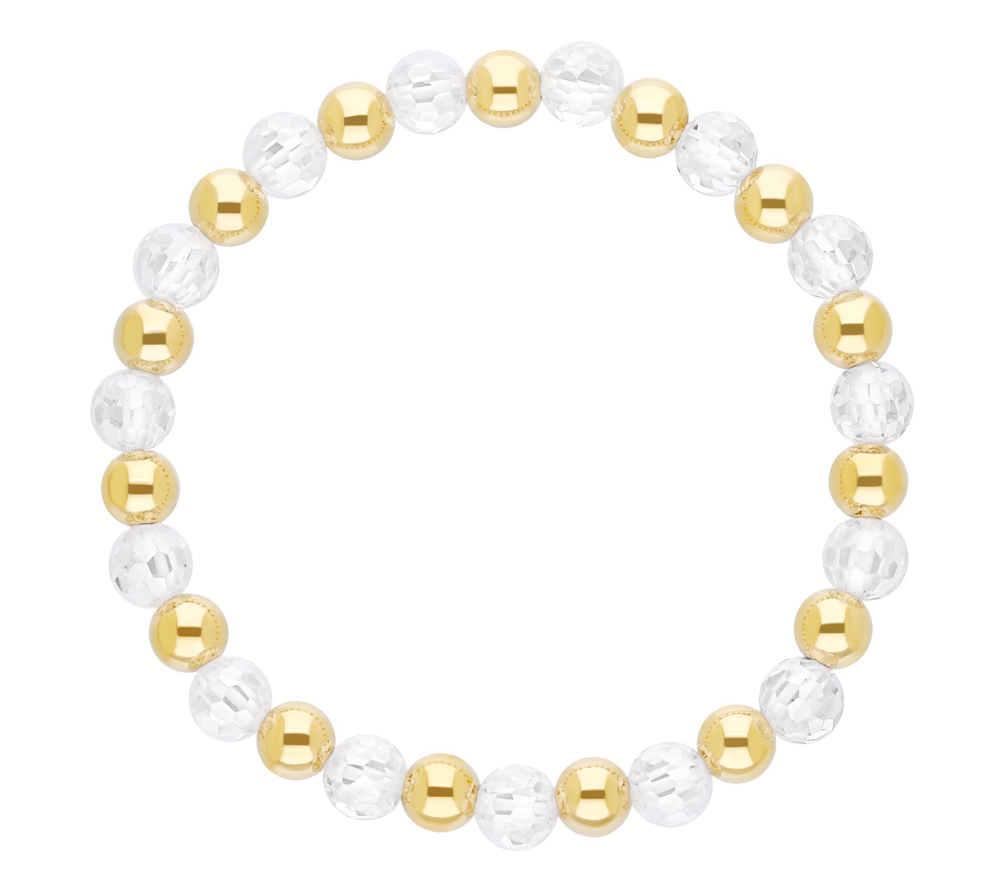 Elyse Ryan 14K Gold Clad Faceted Beaded Linda Bracelet