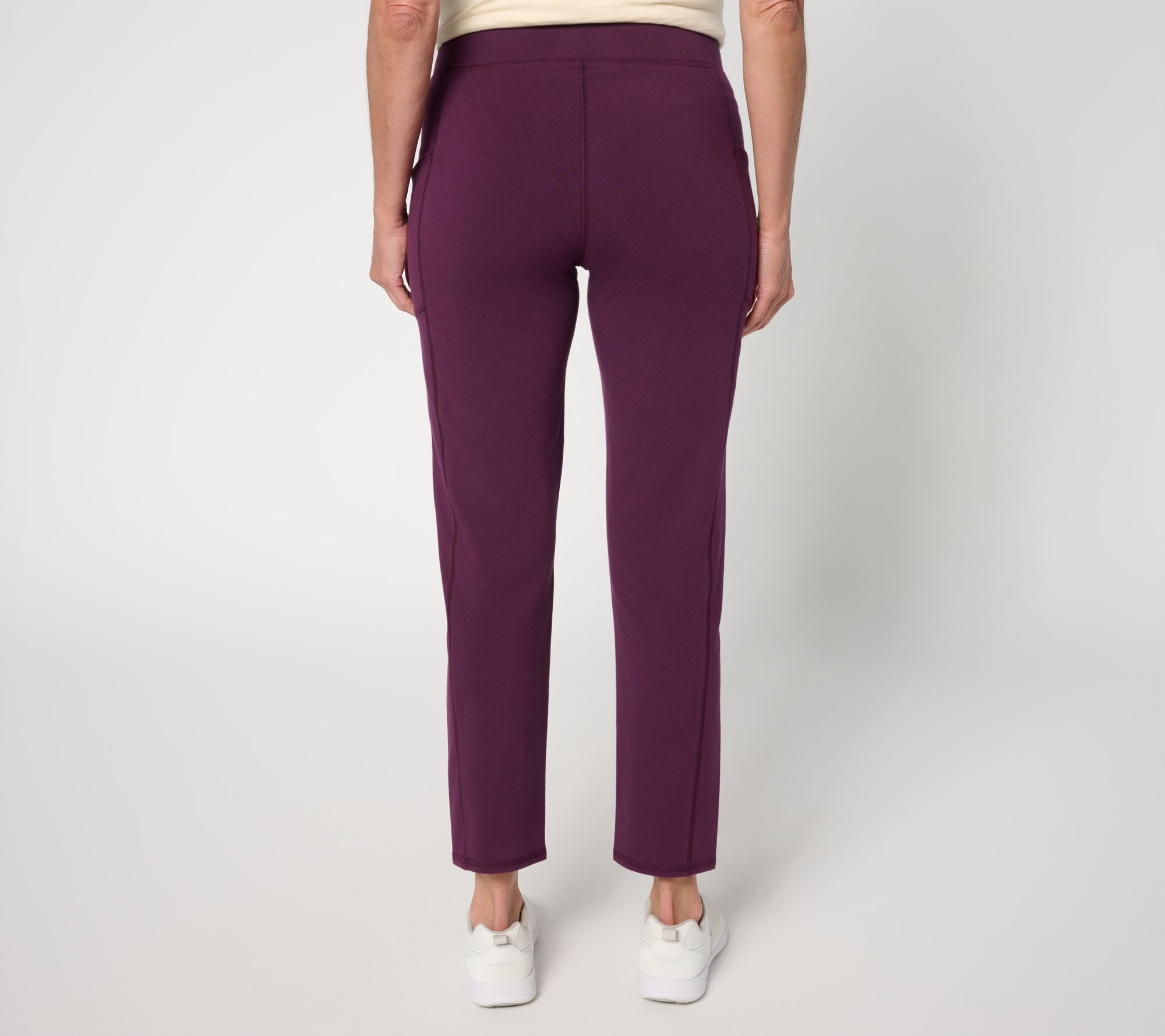 Denim & Co. Active Regular Duo Stretch Slim Straight Ankle Pant
