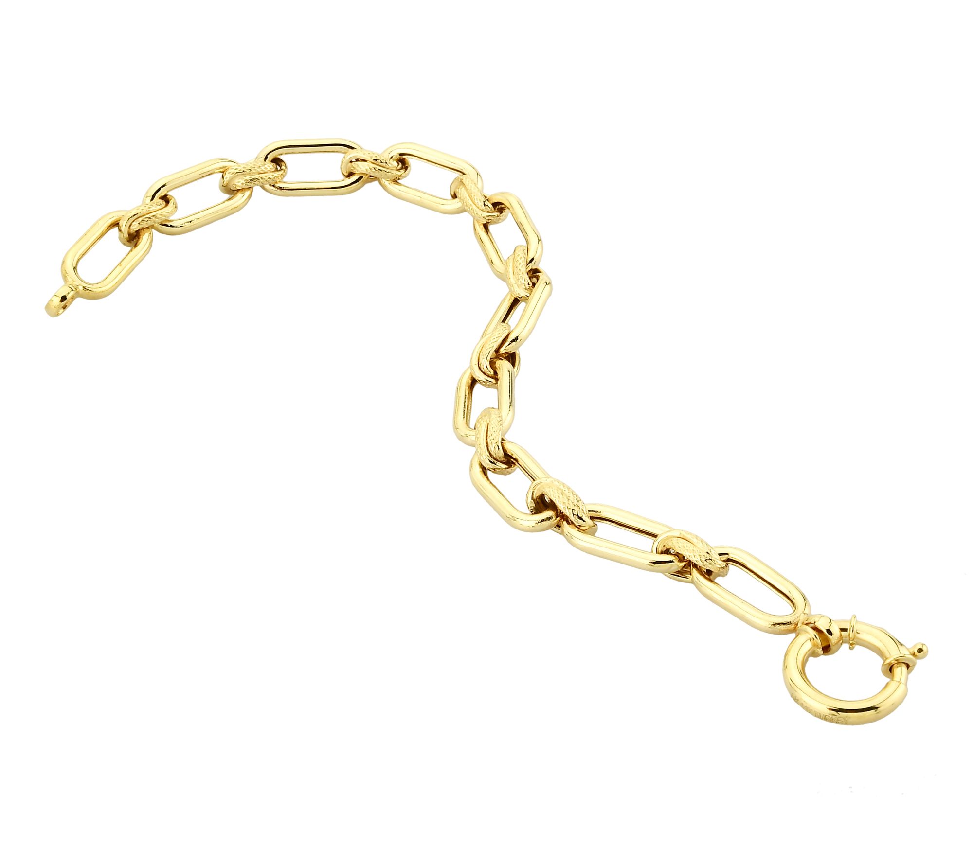 Adorna 14K Gold Status Chain Link Bracelet