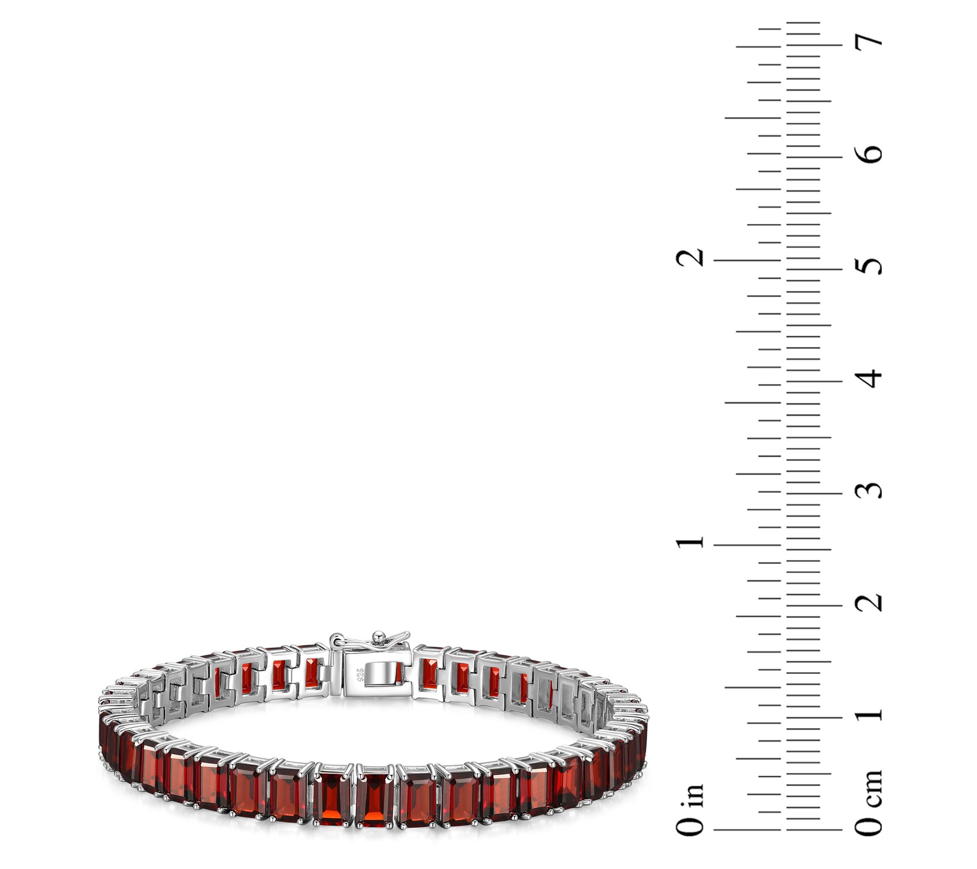Affinity Gems 25.70 cttw Garnet Tennis Bracelet, Sterling