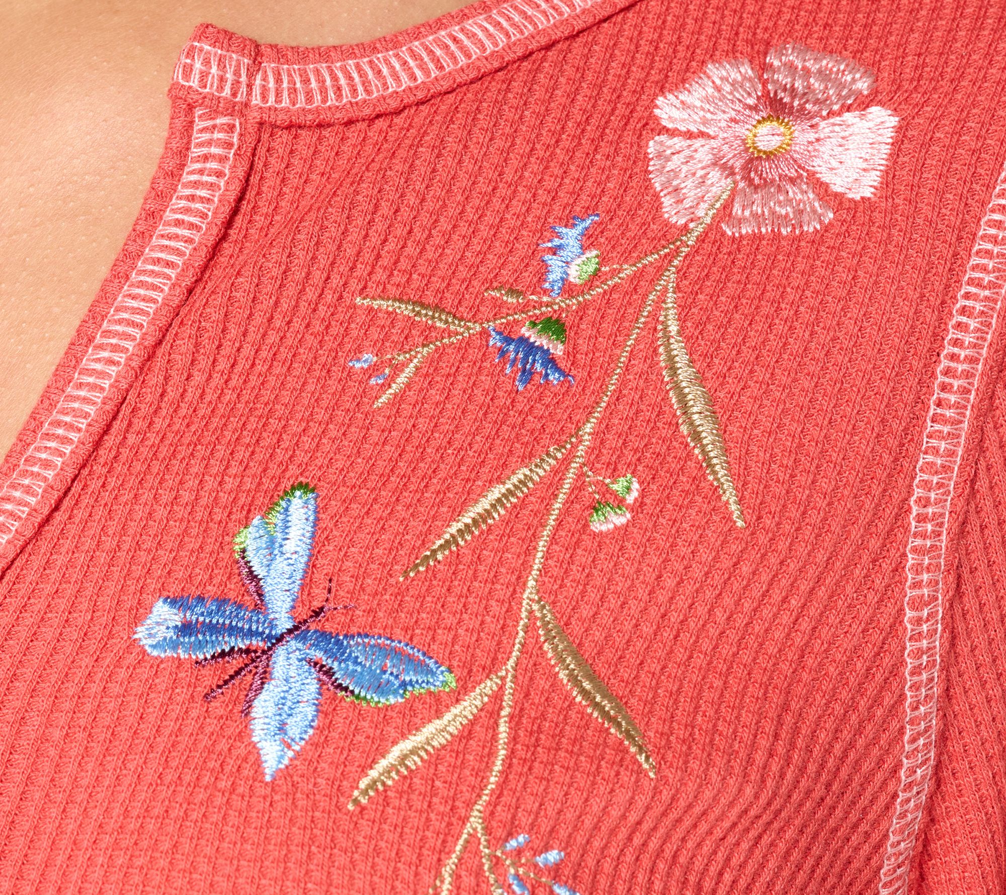 Belle Boho by Kim Gravel Wild & Free Micro Waffle Top