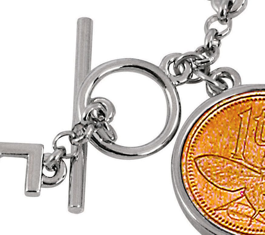 American Coin Treasures Inspirational ButterflyCoin Bracelet