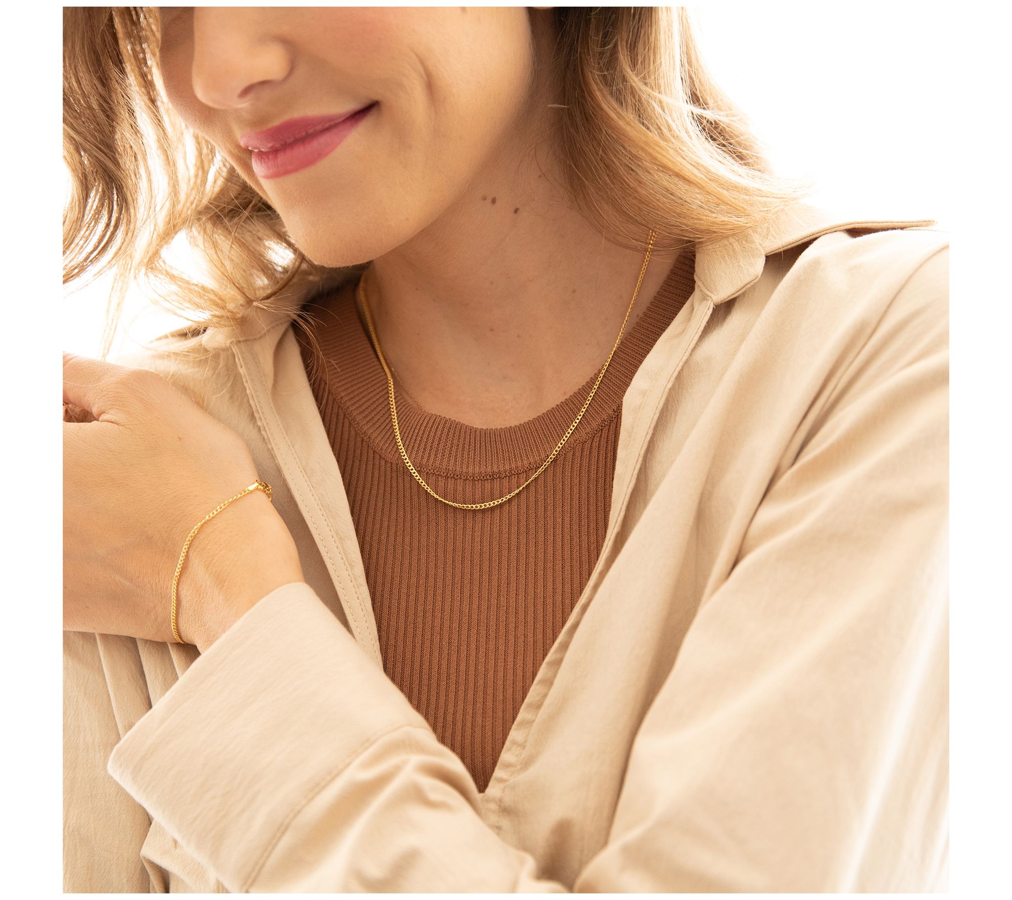 Adi Paz 14K Yellow Gold Curb Chain Necklace