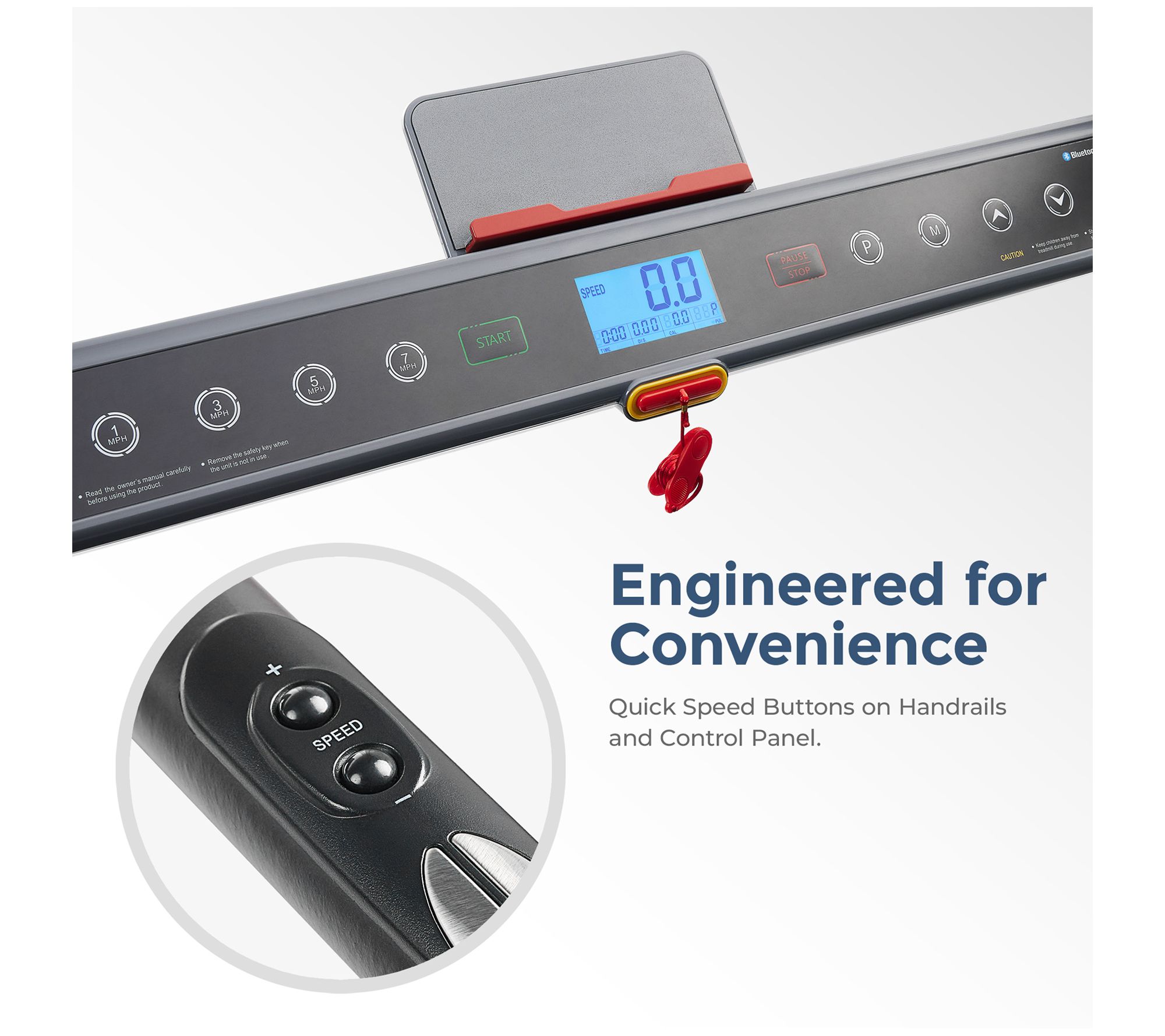 Sunny Health Fitness Pegasus Smart Folding Treadmill