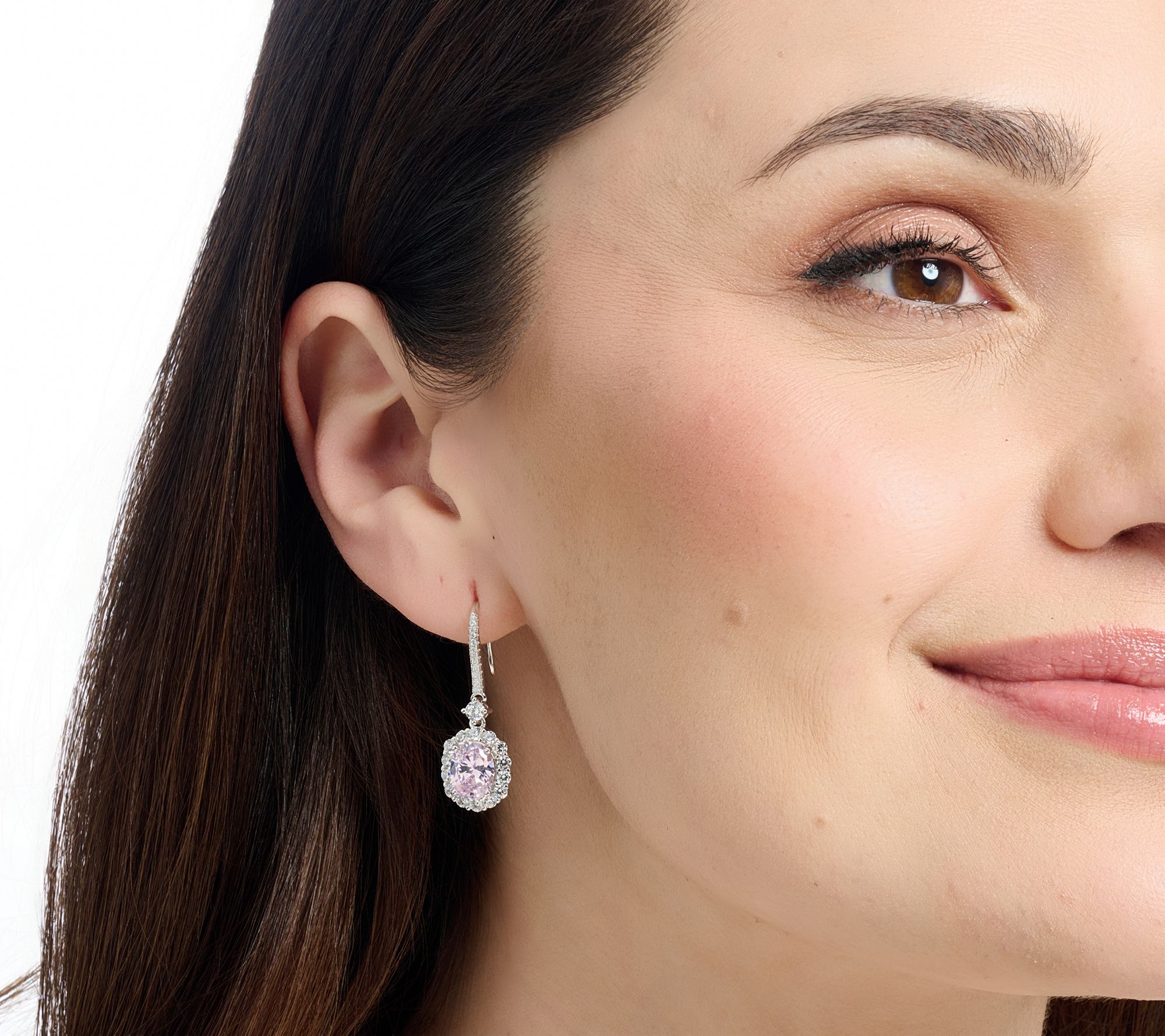 Kathy Hilton x Anna Zuckerman Kennedy Oval Earrings, Sterling Silver