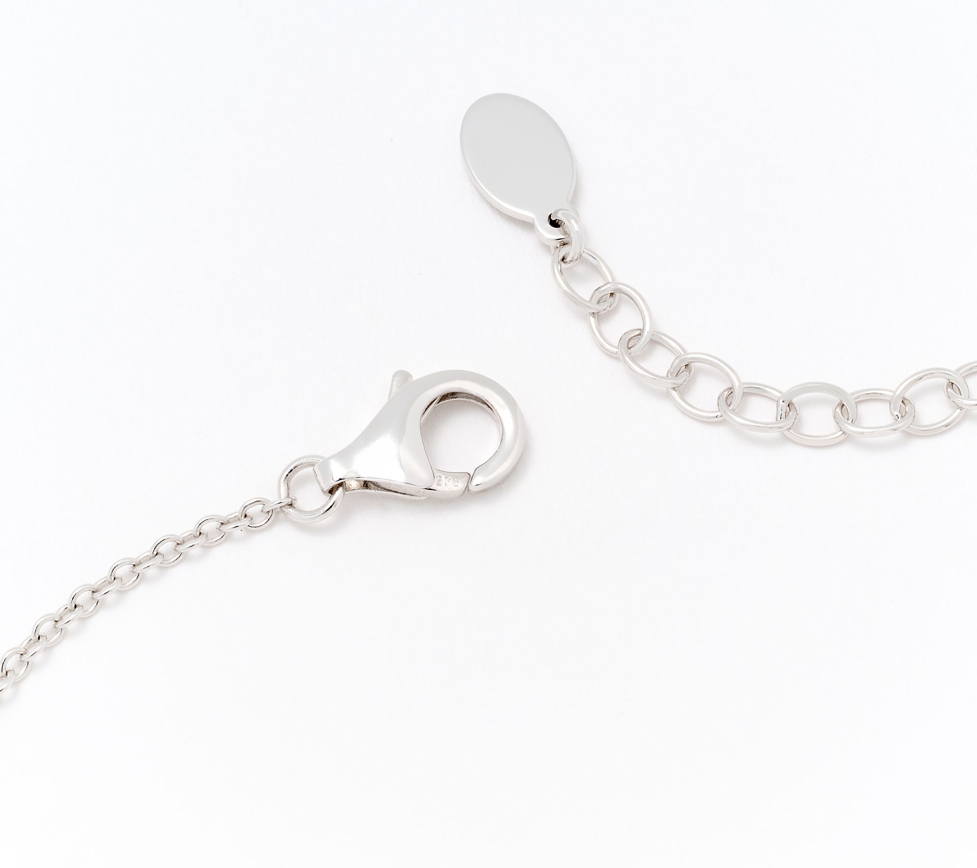 Diamonique x Kathy Levine Sentimental Necklace, Sterling Silver