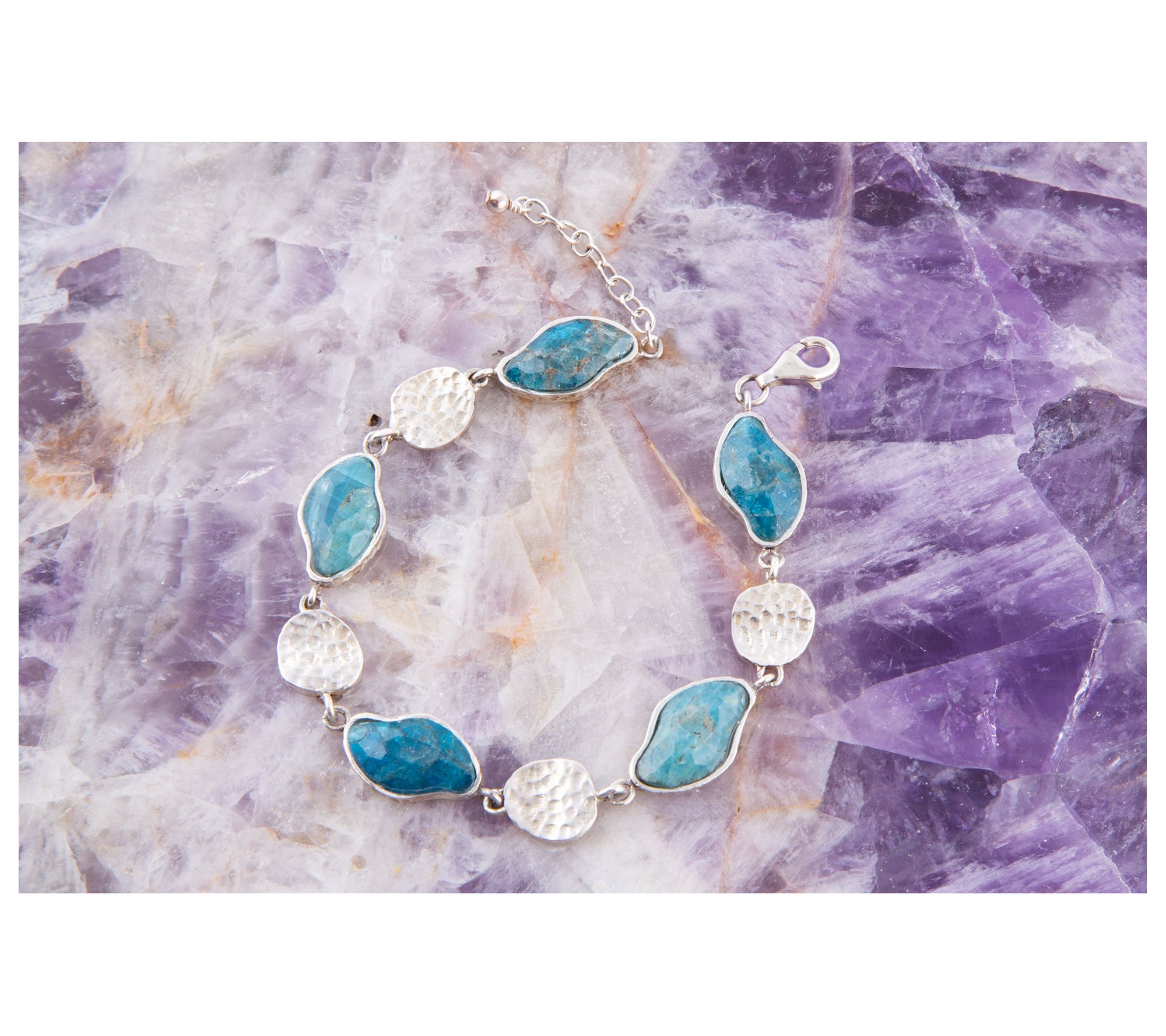 Barse Artisan Crafted Sterling Luna Apatite Bracelet