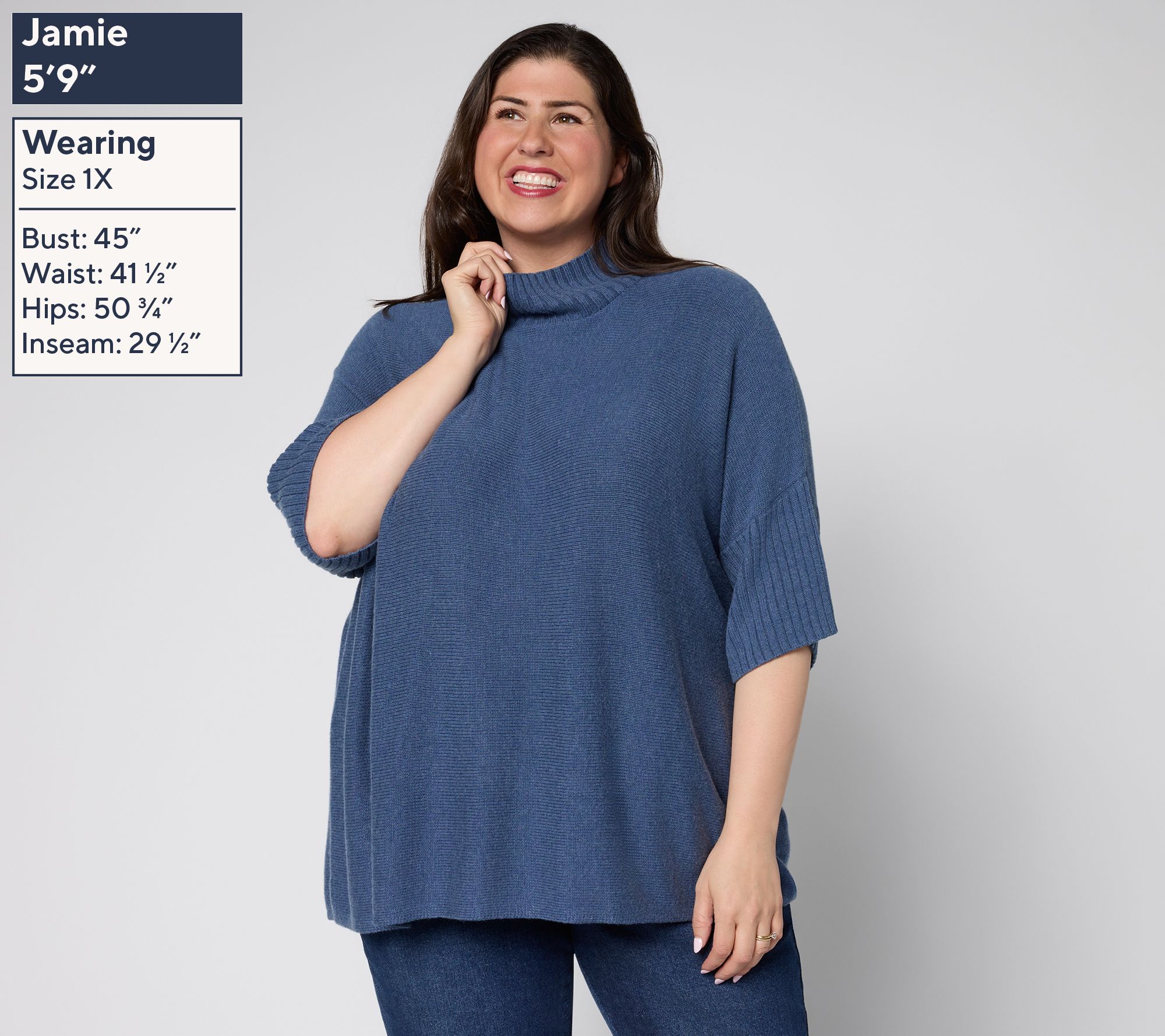 Joan Rivers Dolman Sleeve Turtleneck Sweater