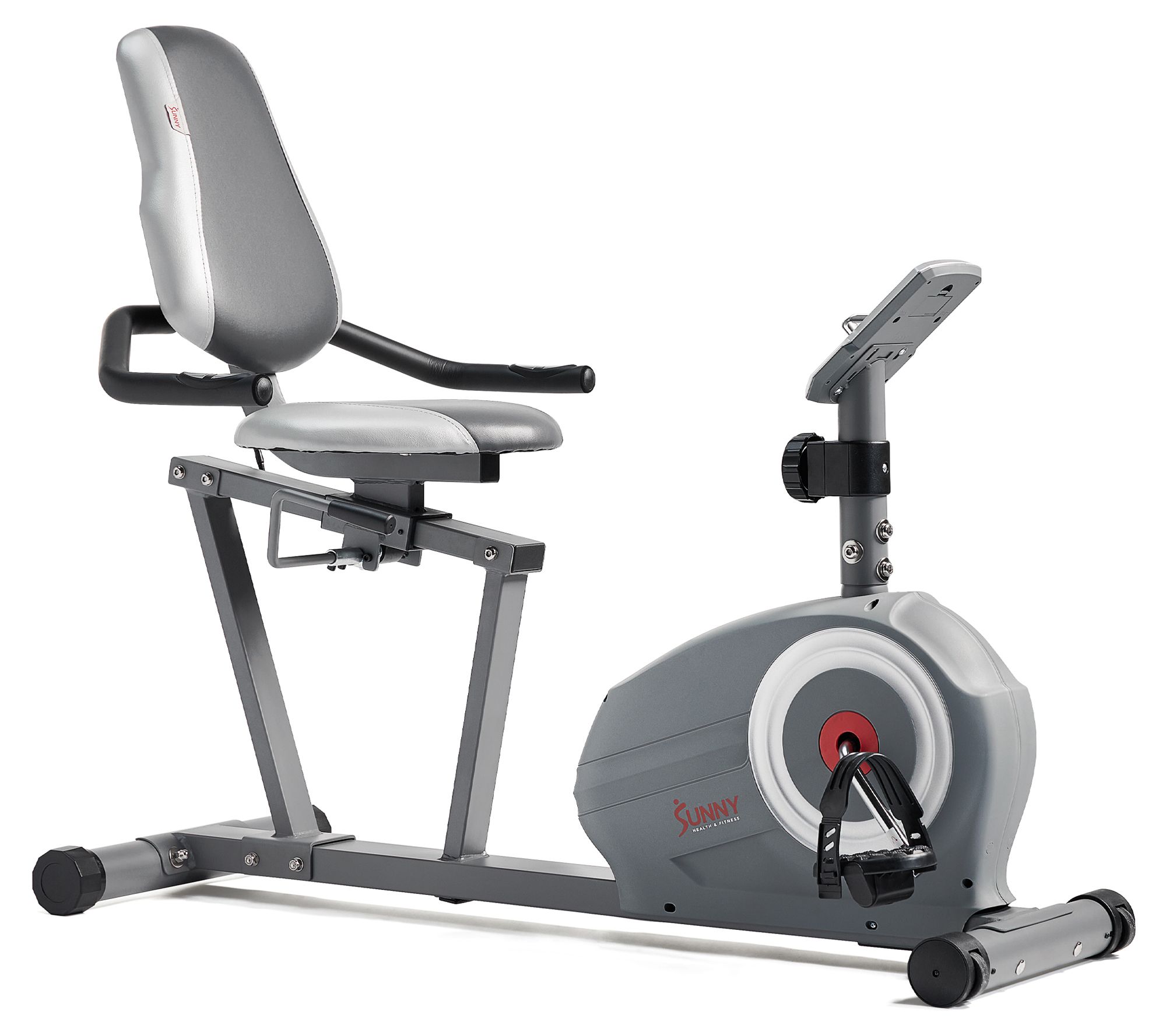 Sunny Health & Fitness Essentials Series Smart Recumbent Bike