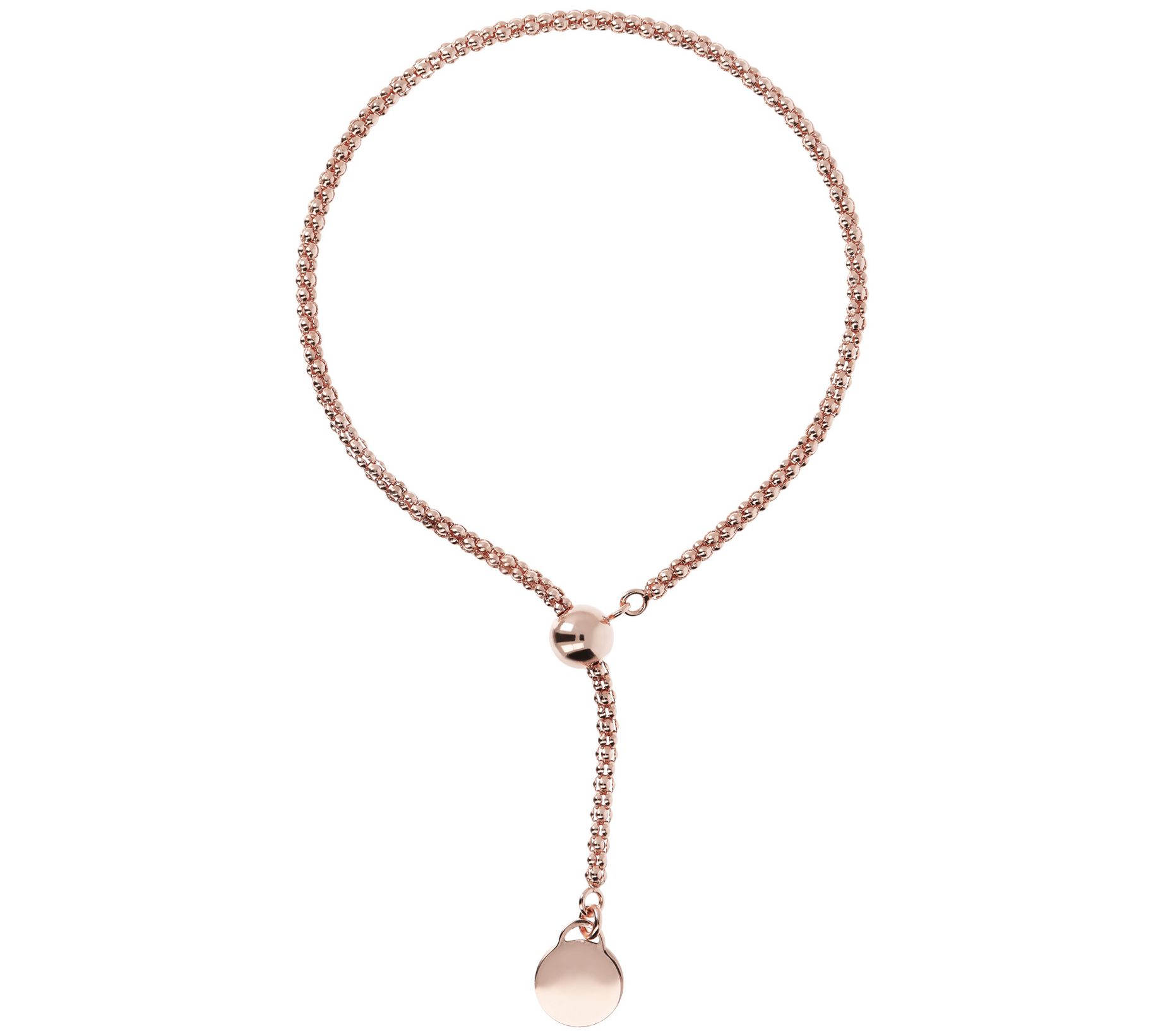 Bronzo Italia Adjustable Popcorn Bracelet