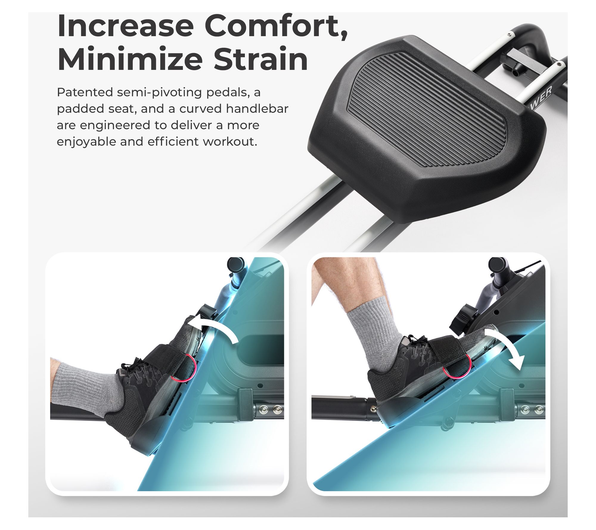 Sunny Smart Magnetic Rower with Dual Slide Rail