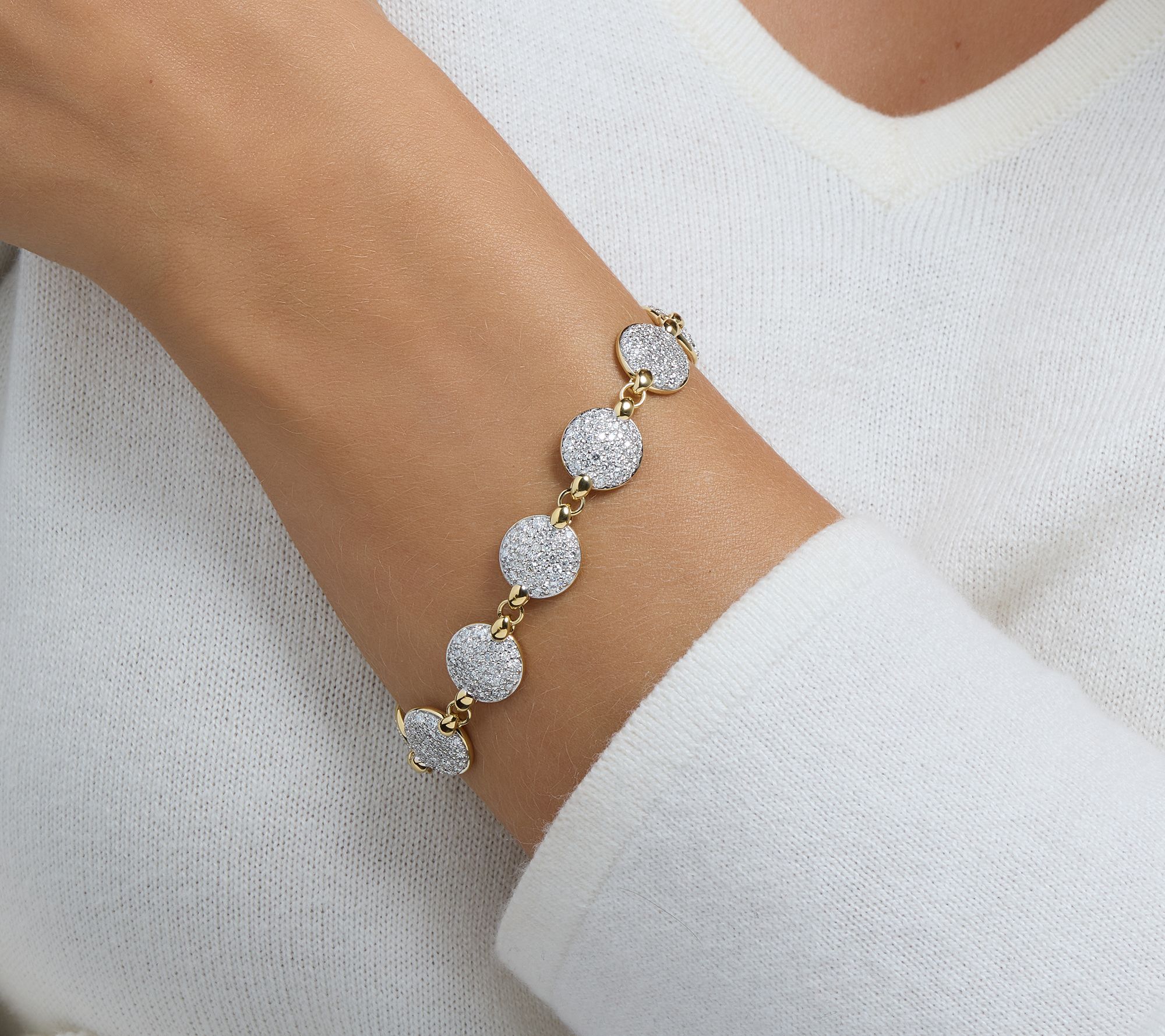 JEN by Jennifer Miller Round Lab Grown Diamond 4.95ct Bracelet