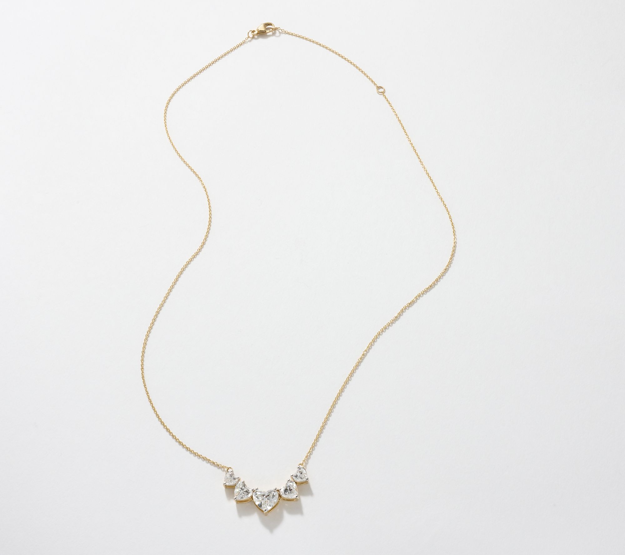 Fire Light Lab Grown Diamond 2.5cttw Heart Smile 18