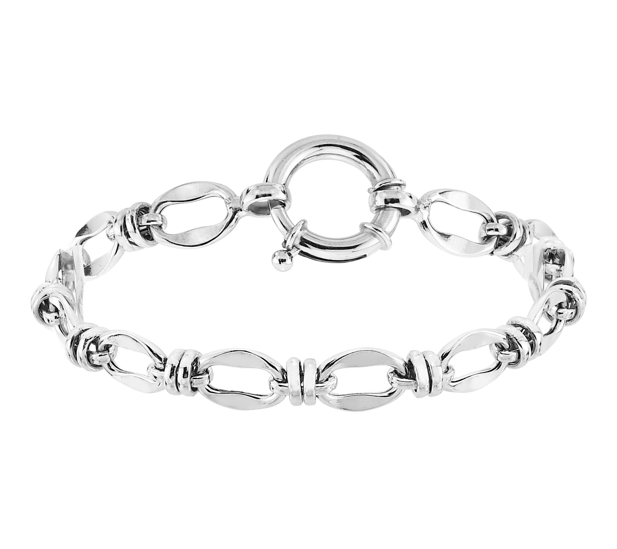Silver Style Status Link Bracelet, Sterling Silver