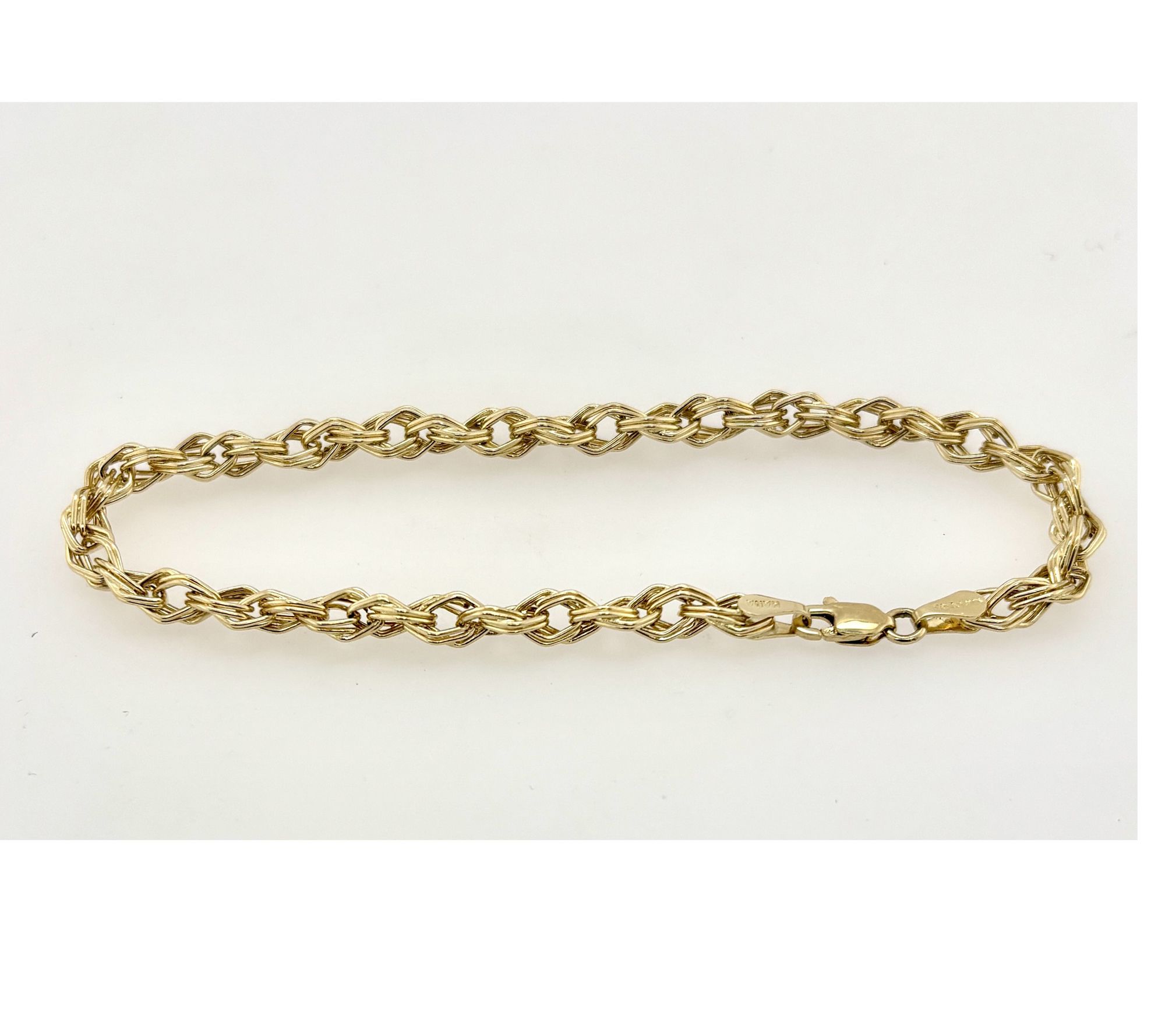 Alkeme 14K Gold Rhombus Link Bracelet