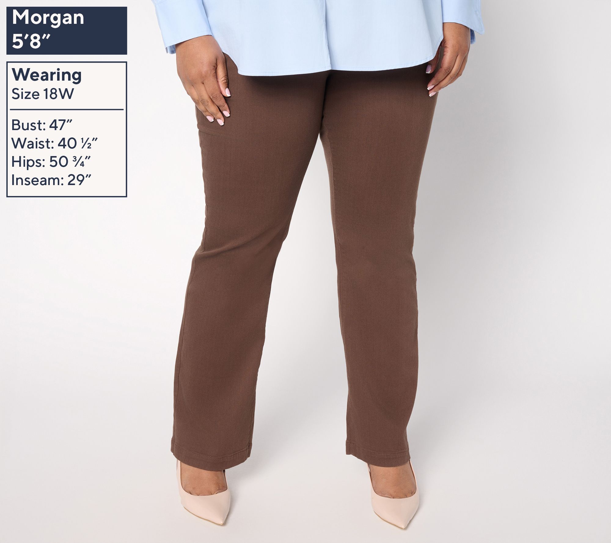 NYDJ Petite Sure Stretch High-Rise Barbara Bootcut Jeans- Petite