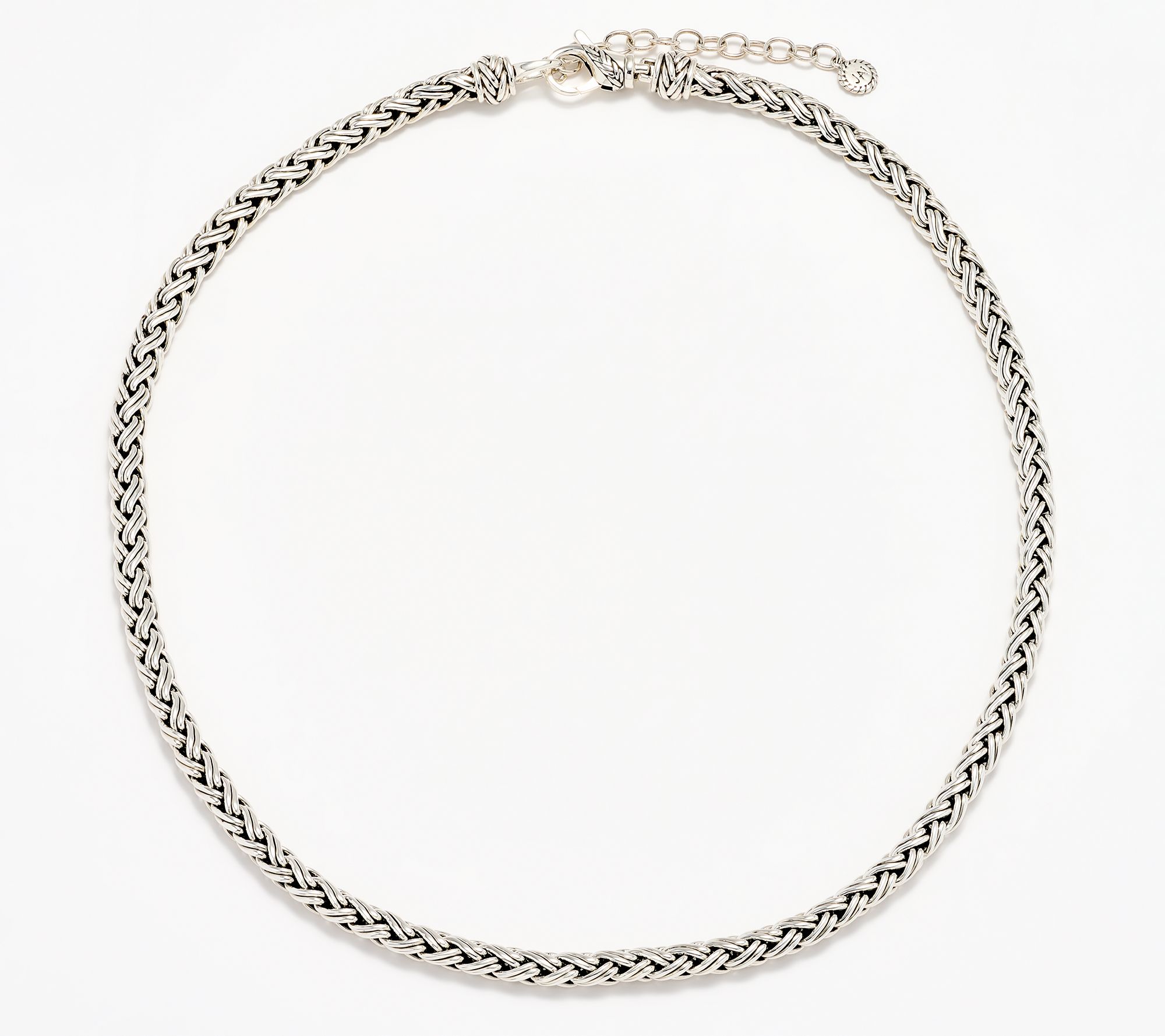 JAI Sterling Silver 5.3mm Handwoven Legacy Chain Necklace, 50.0g