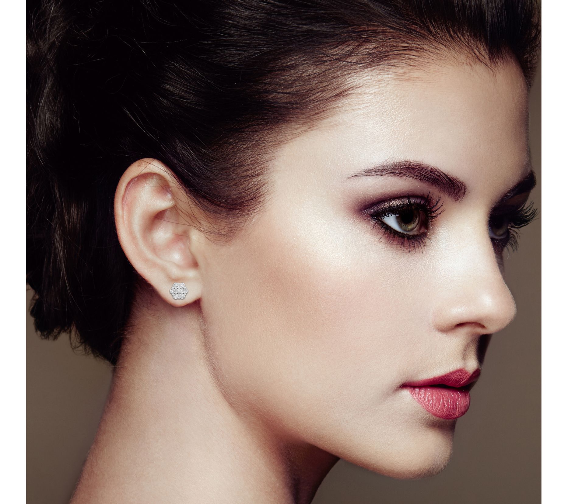 Haus of Brilliance Floral Lab Grown Diamond Earrings, 14K Gold