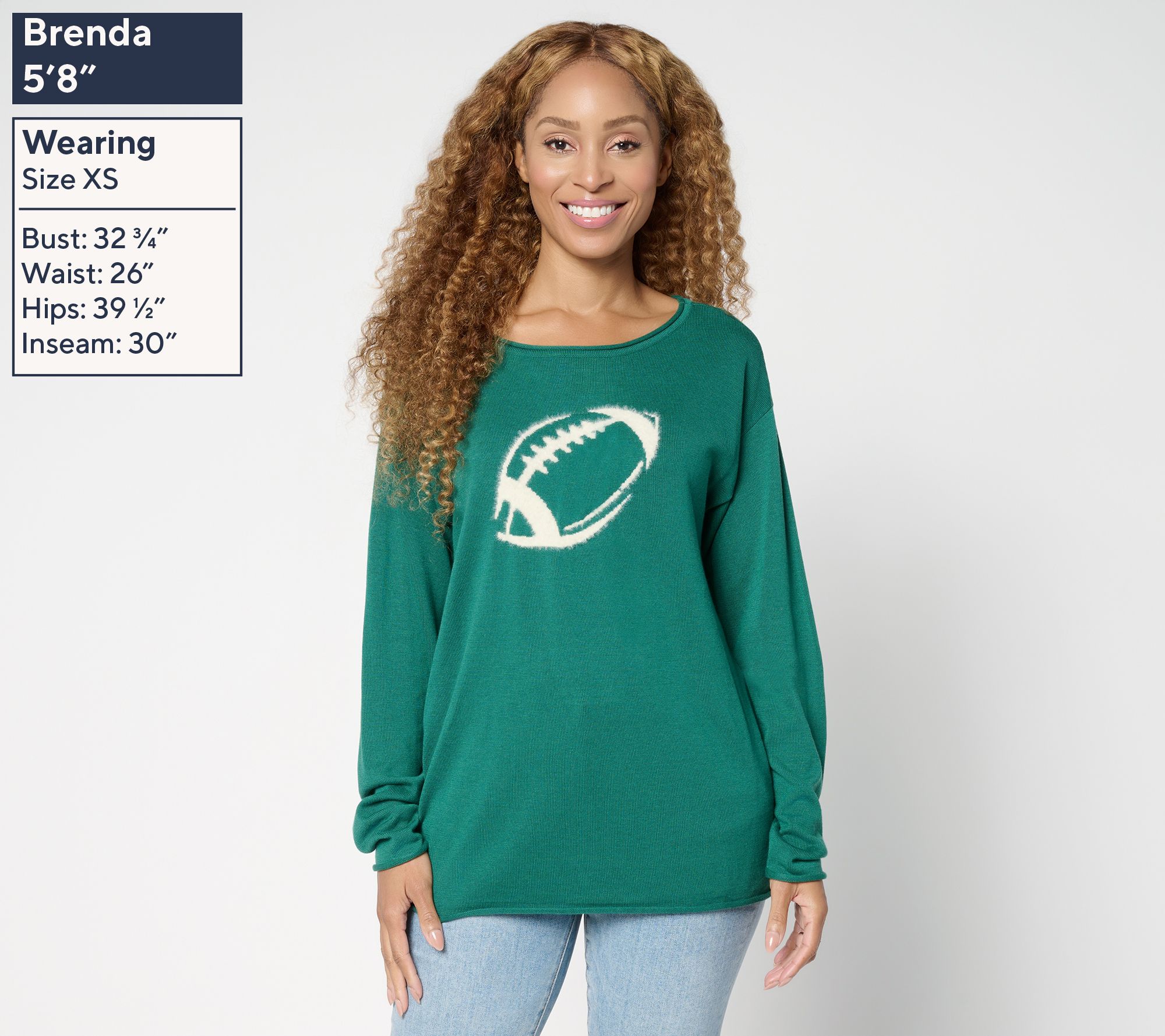 Belle by Kim Gravel Game Day Football Sweater