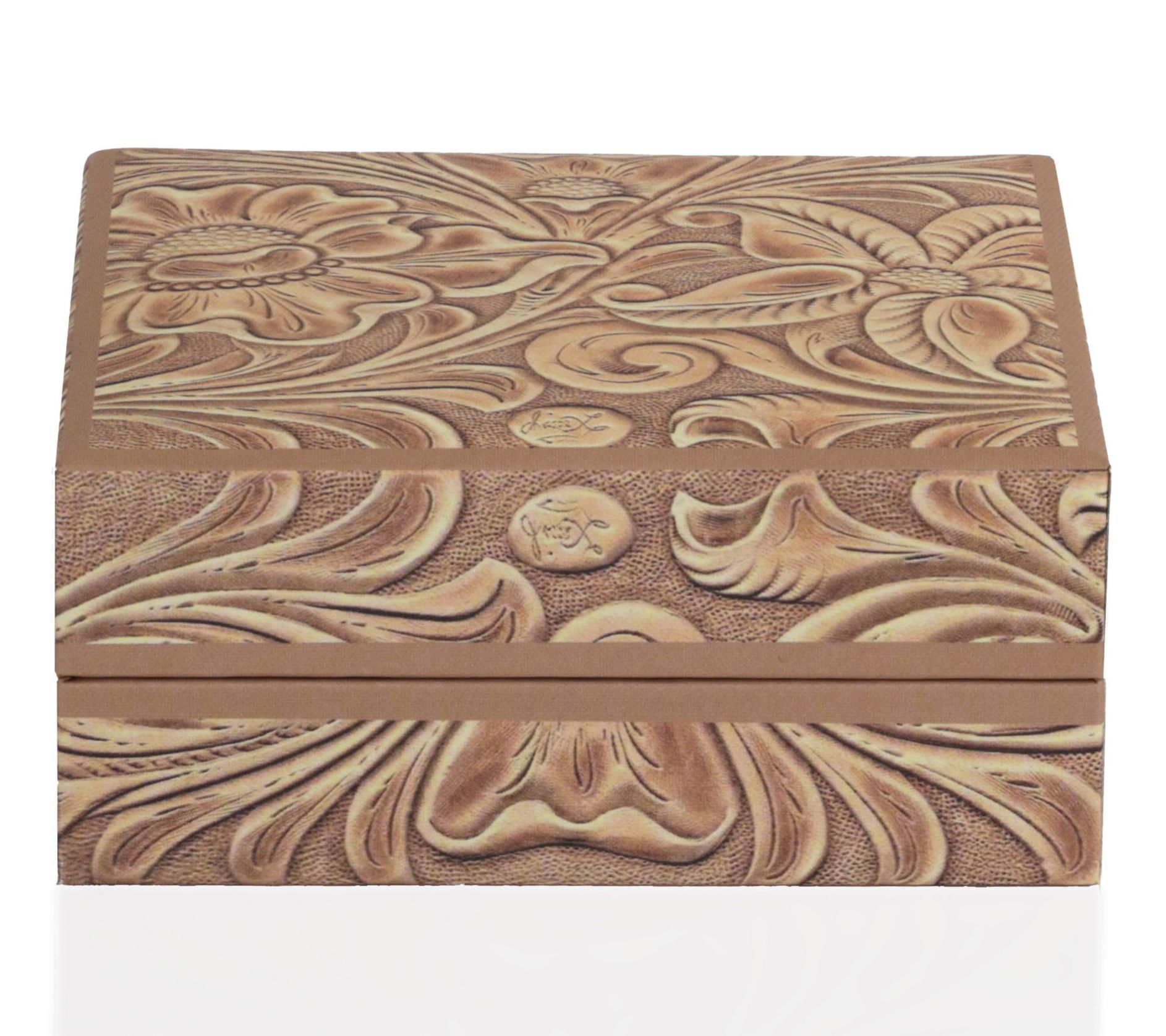 American West Sleeping Beauty Turquoise Leather Initial Coil Bracelet