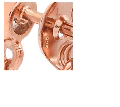 Affinity Gems Linear Morganite Earrings, 14K Rose Gold Plated