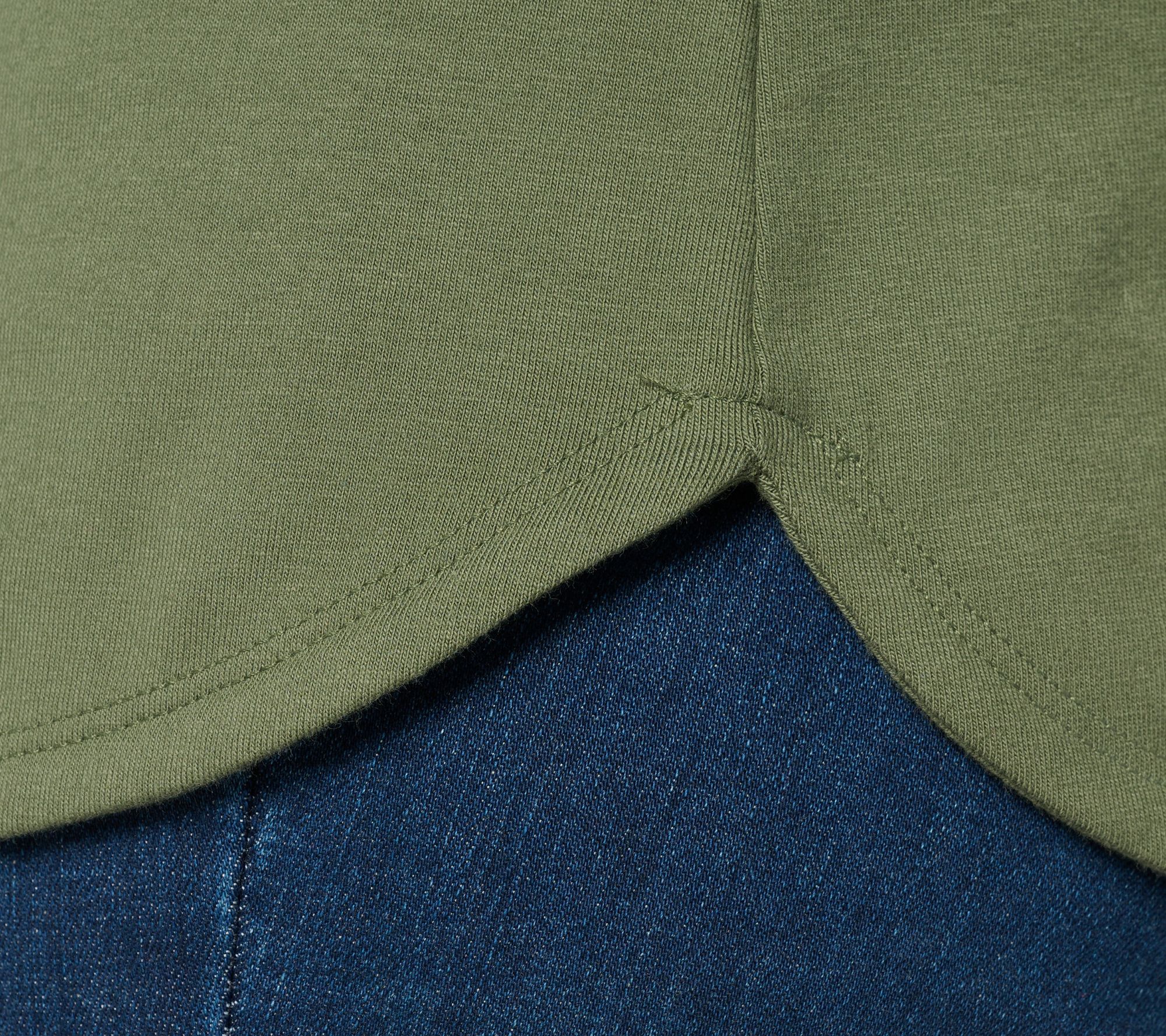 Denim & Co. Essentials Regular Perfect Jersey Henley Tunic