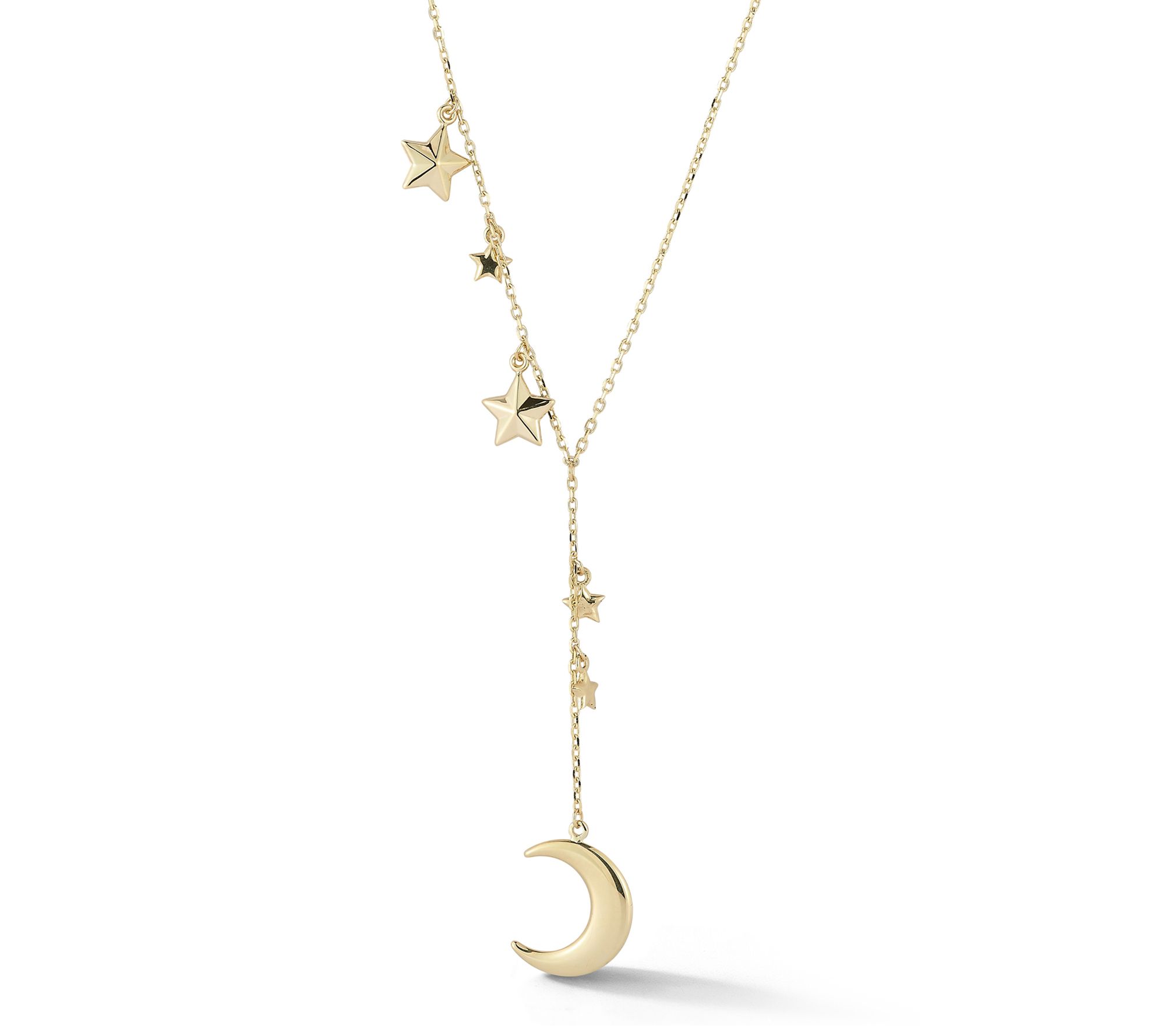 Luminosa Gold Celestial Lariat Necklace, 14K
