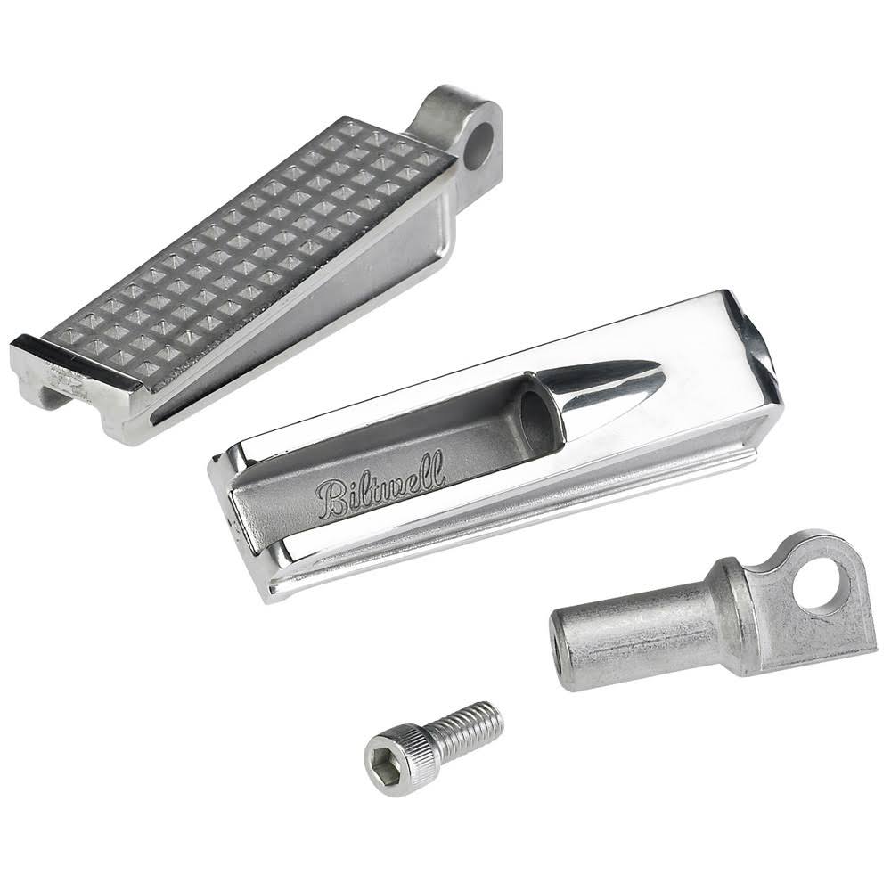 Biltwell - Sanderson Cast Polished Stainless Foot Pegs