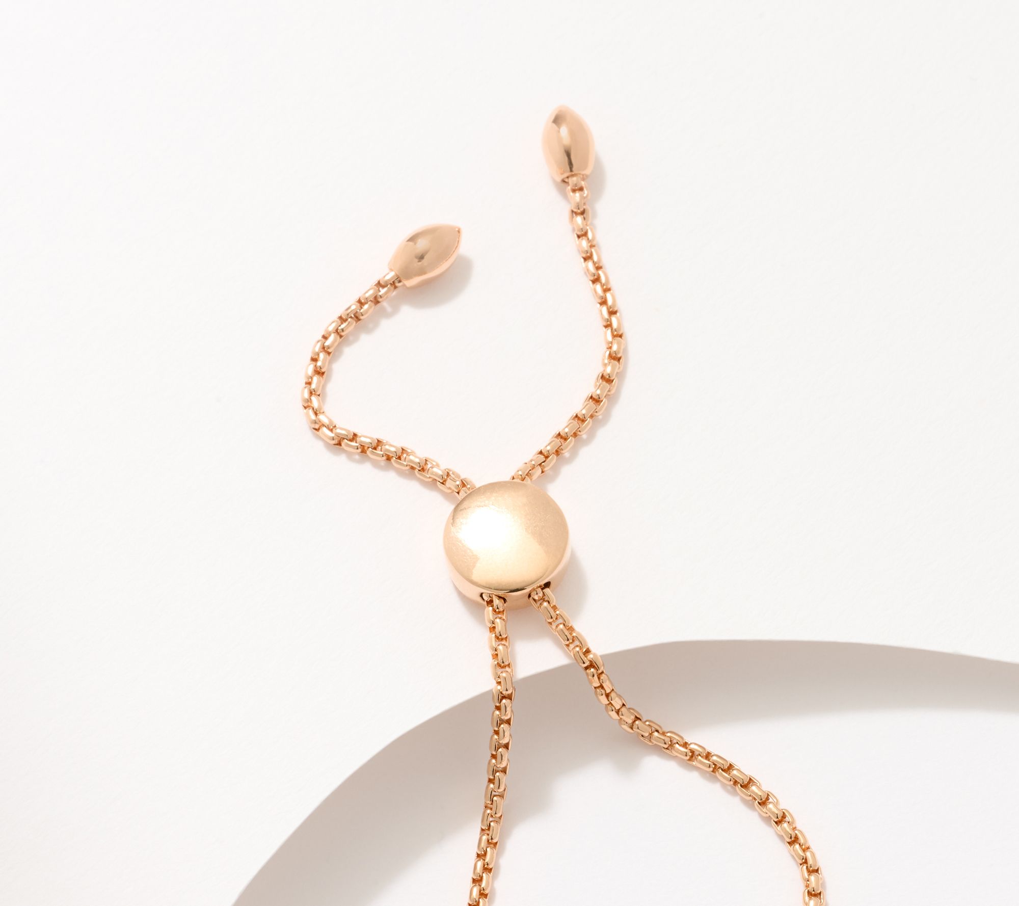 Fire Light Lab Grown Diamond 0.25 cttw Heart Bolo Bracelet, Sterling Silver