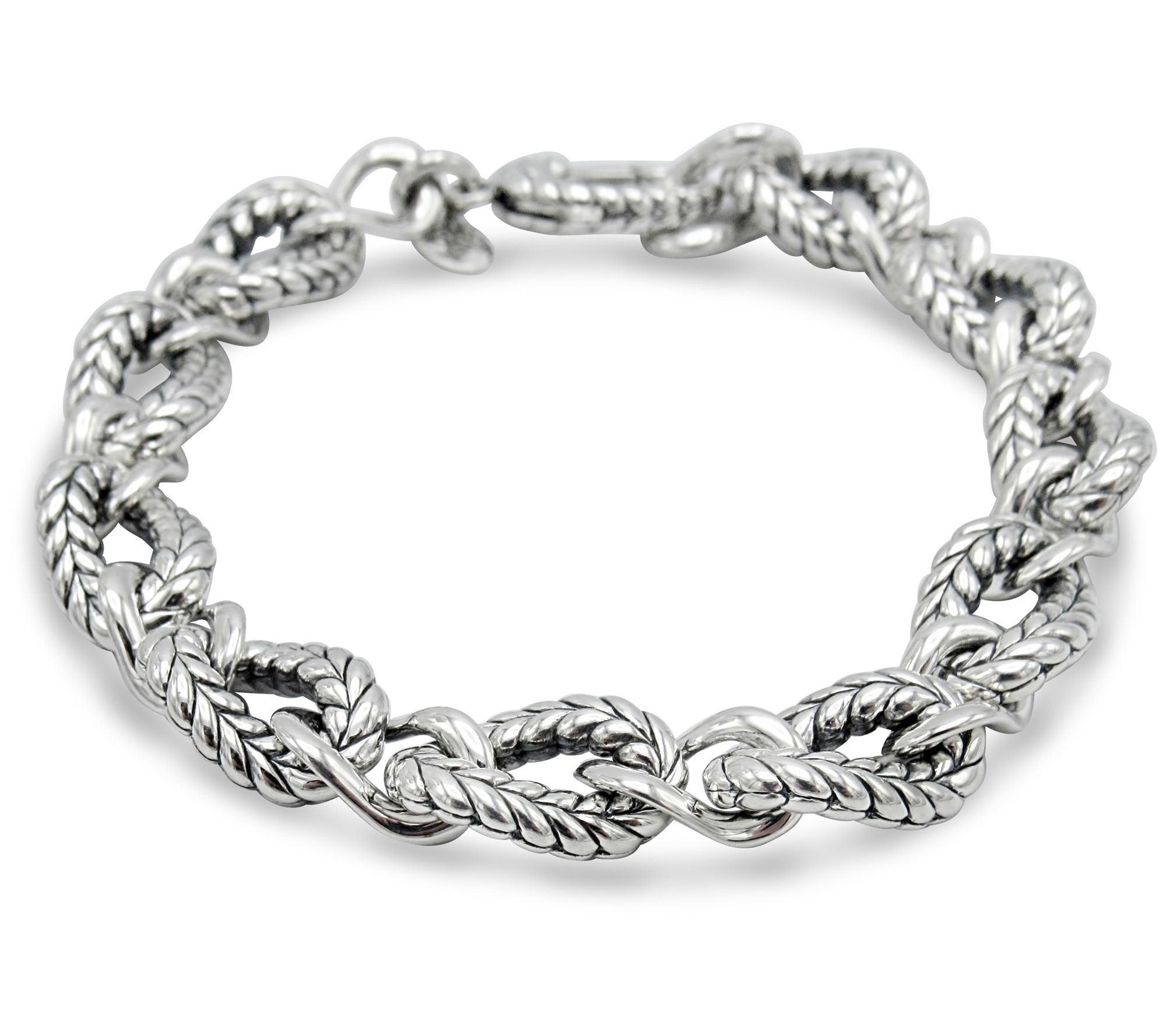Tiffany Kay Stu dio Sterling Si lver Herringbon e Link Bracelet