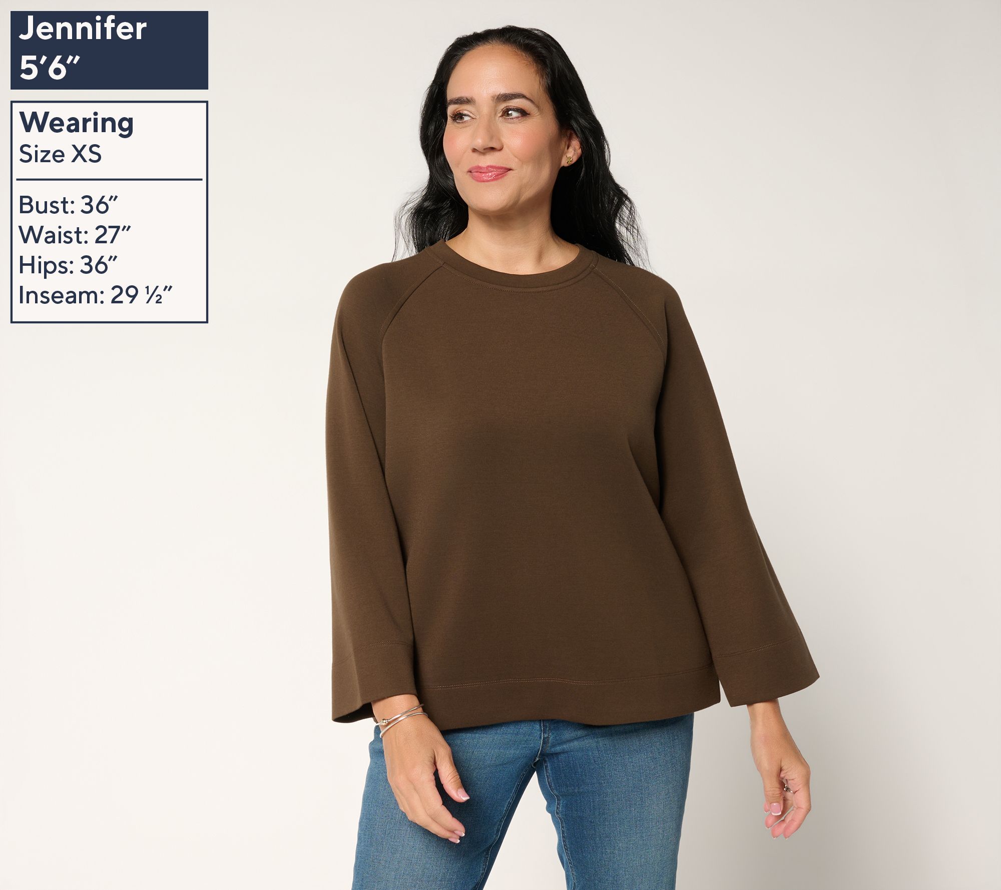 Martha Stewart Signature Comfort Stretch Boxy Modern Top