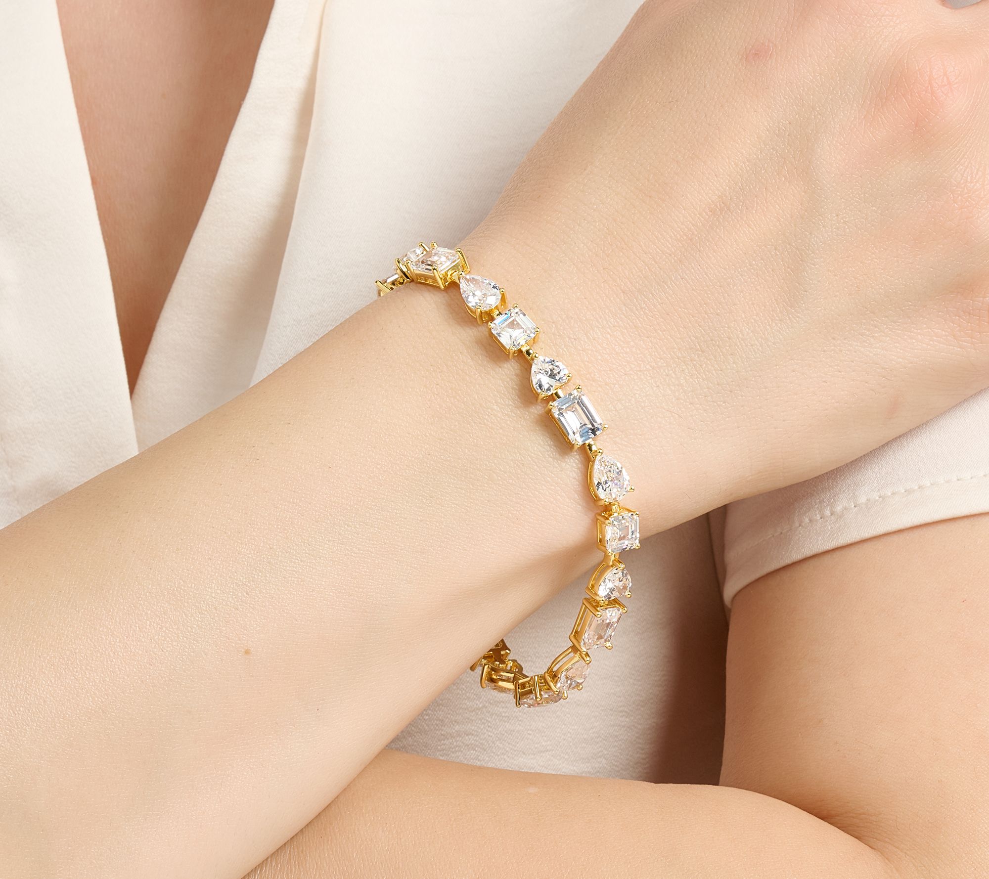 Kathy Hilton x Anna Zuckerman Lisboa Tennis Bracelet Sterling Silver